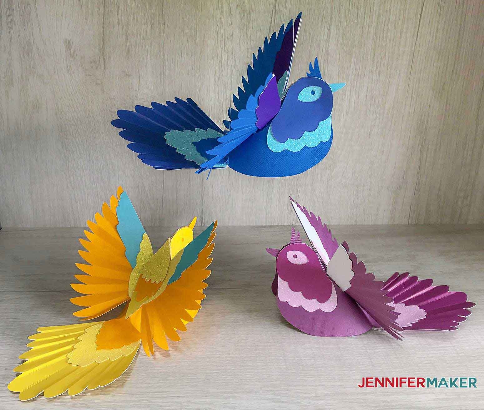 Easy 3D Paper Birds Jennifer Maker Easy 3D Paper Birds Jennifer Maker