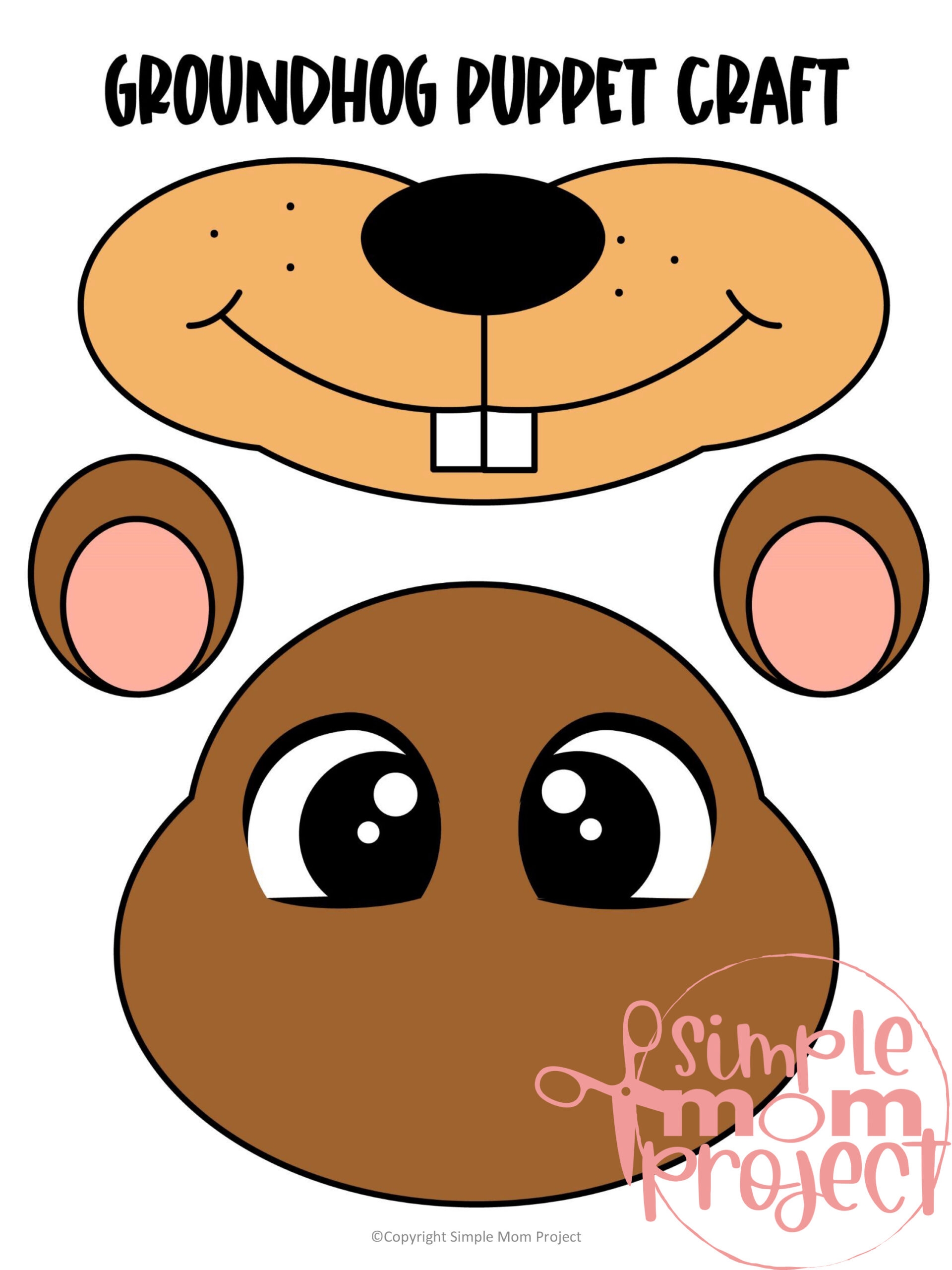 Groundhog Template Printable Free Groundhog Template Printable Free
