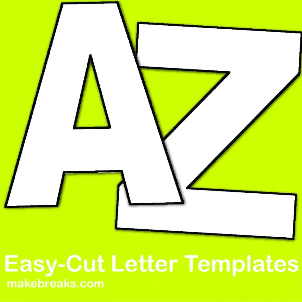 Letter A Template Free Printable