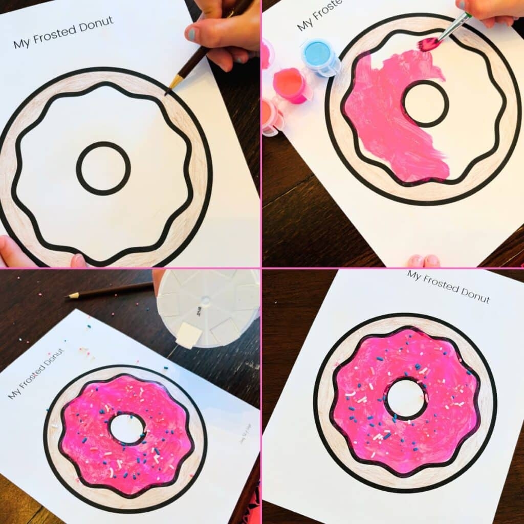 Easy Donut Crafts With Free Printable Donut Template Simply 