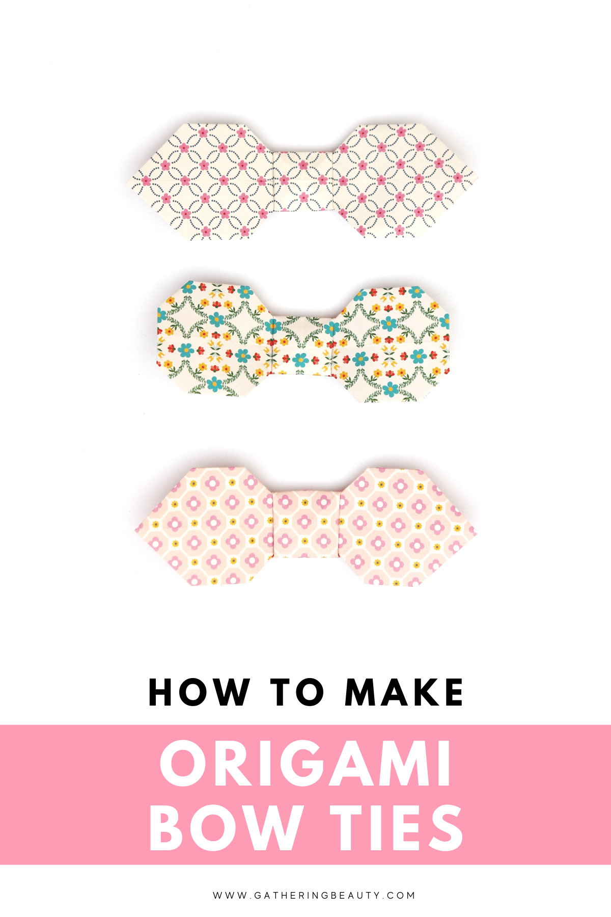 Easy Origami Bow Ties Gathering Beauty