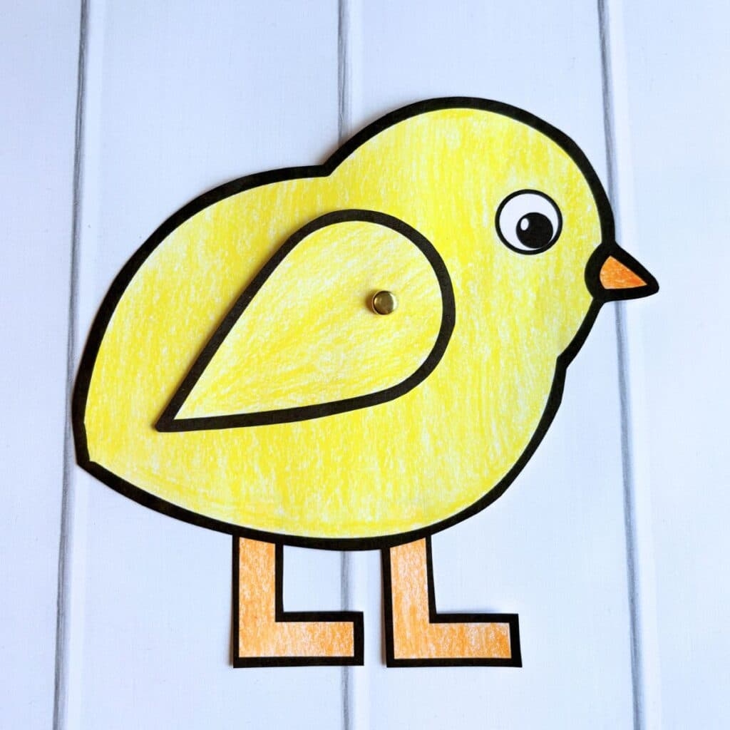 Easy Paper Chick Craft For Kids Free Printable Simply Full Of 