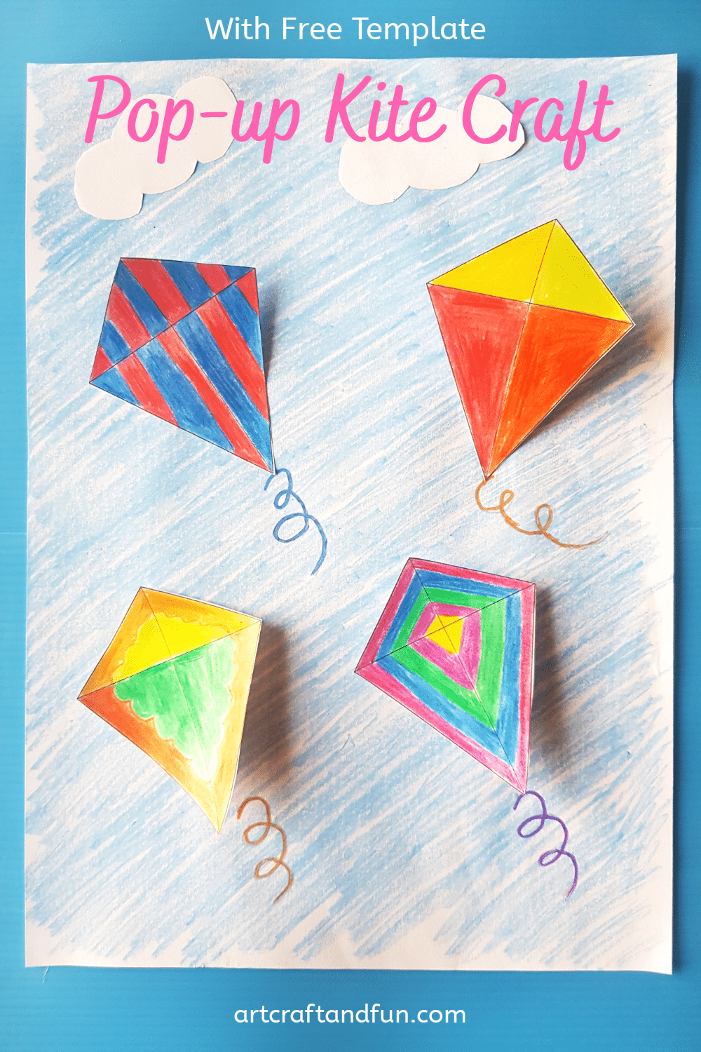 Easy Pop Up Kite Craft 