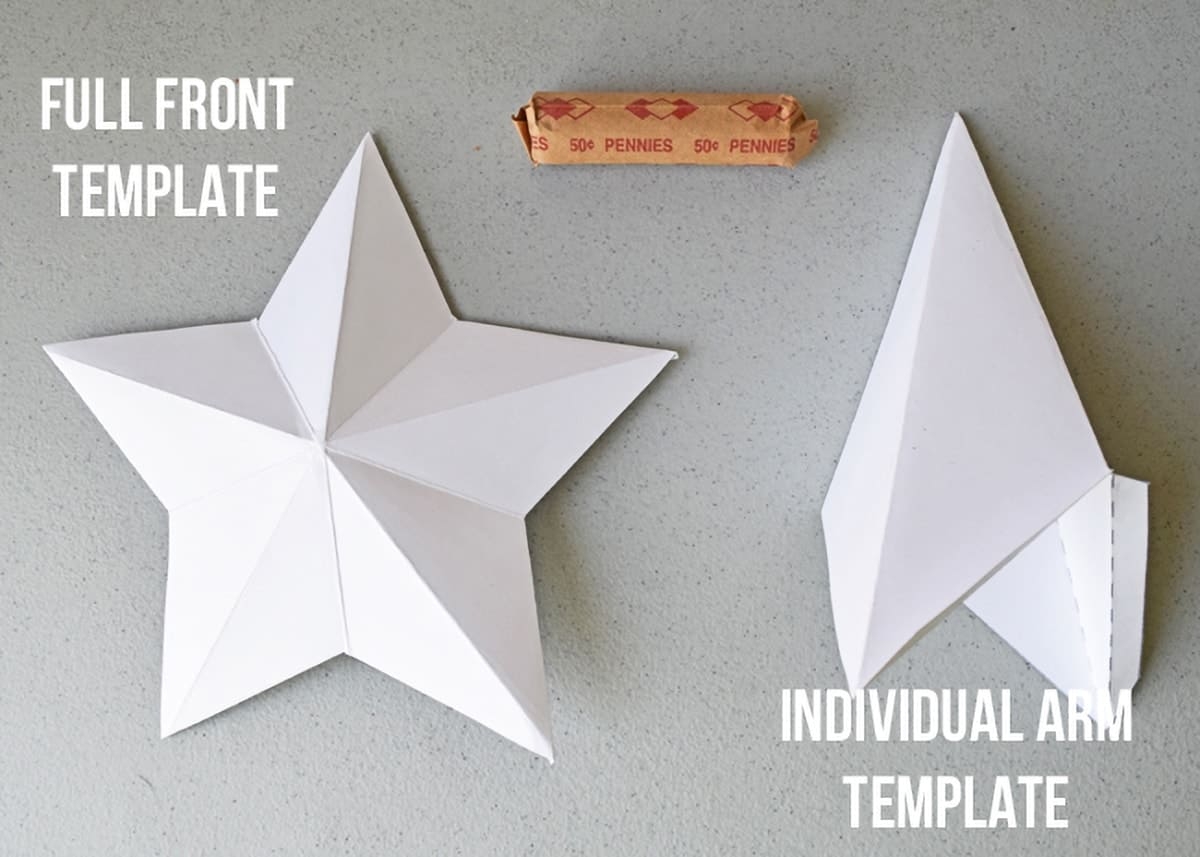 Easy Step By Step 3D Star Tutorial U0026 Template Craving Some Creativity