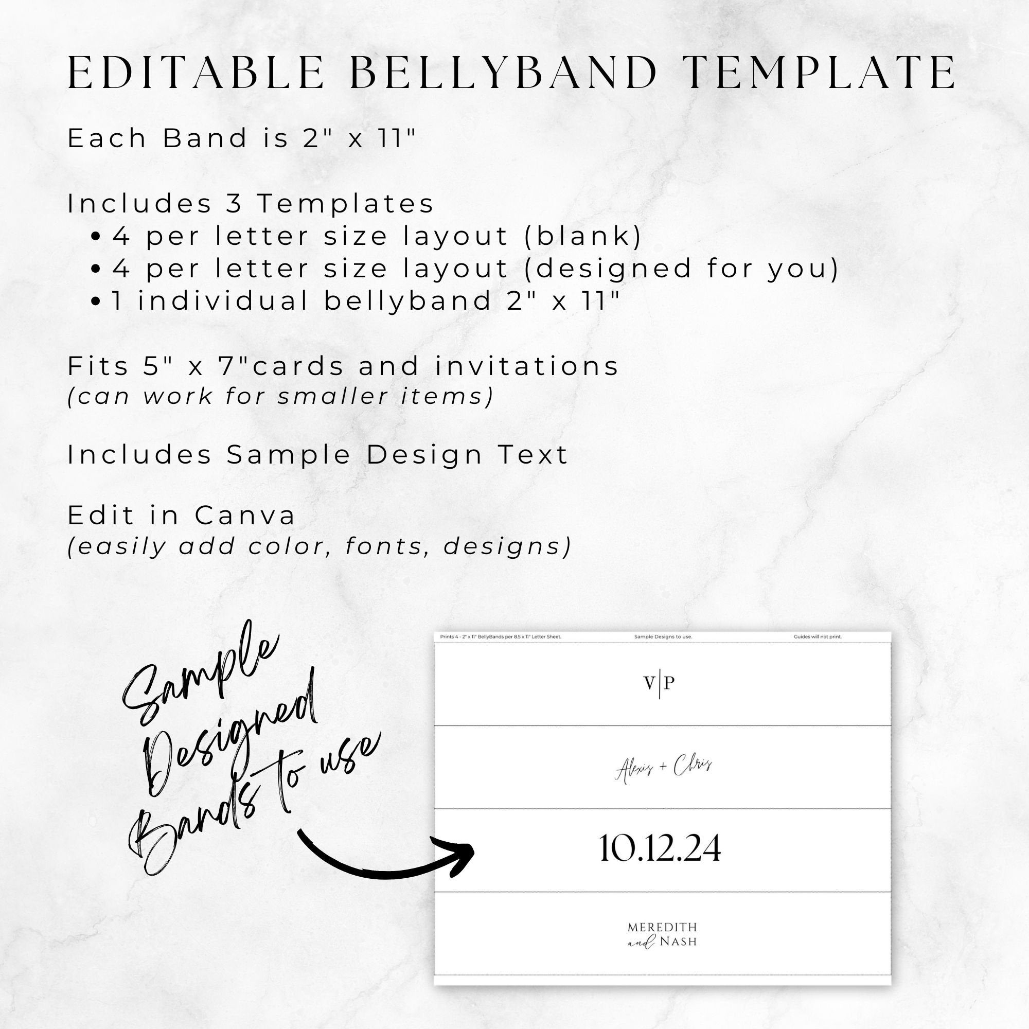 Free Printable Belly Band Template Free Printable Belly Band Template