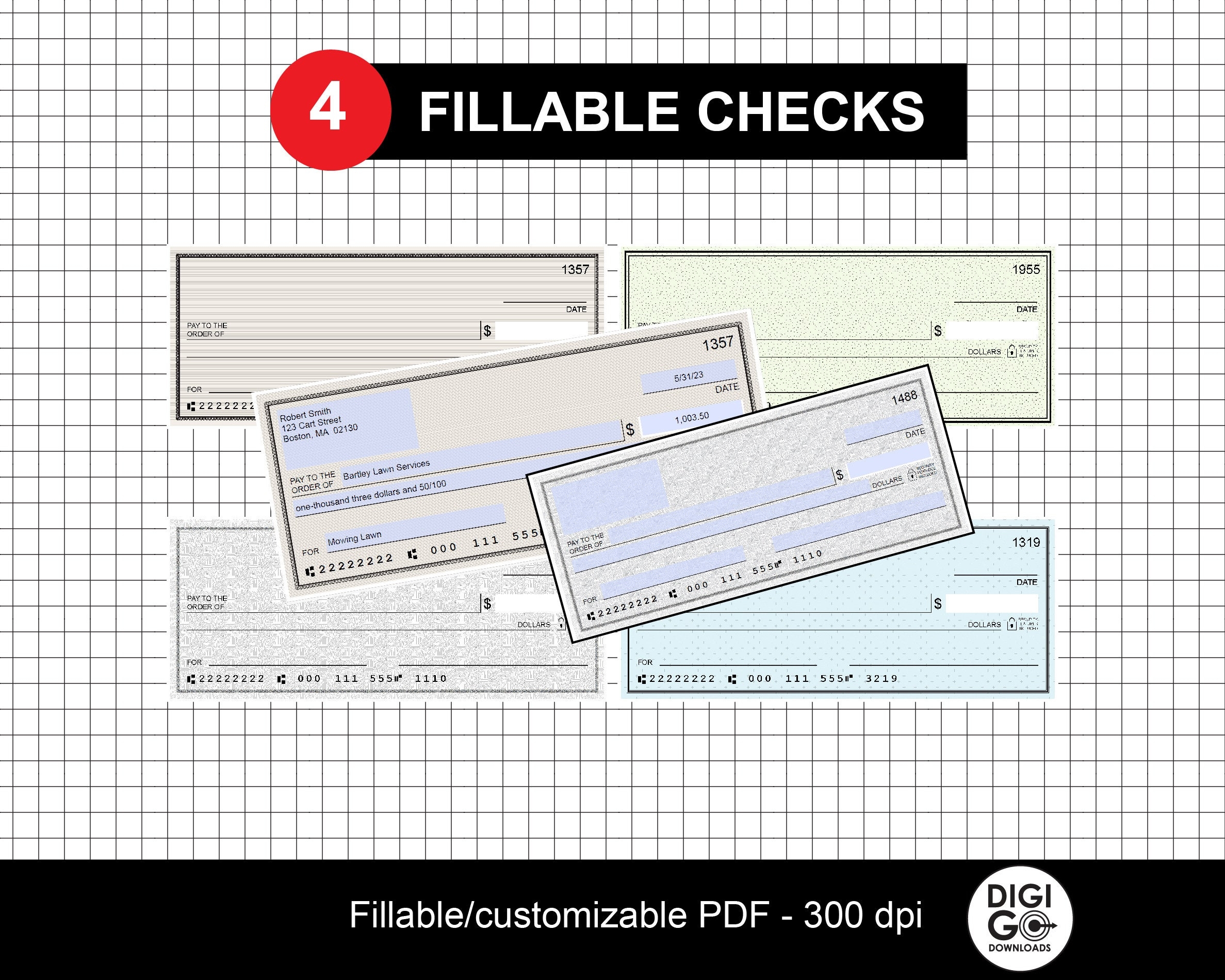 Free Printable Blank Check Template