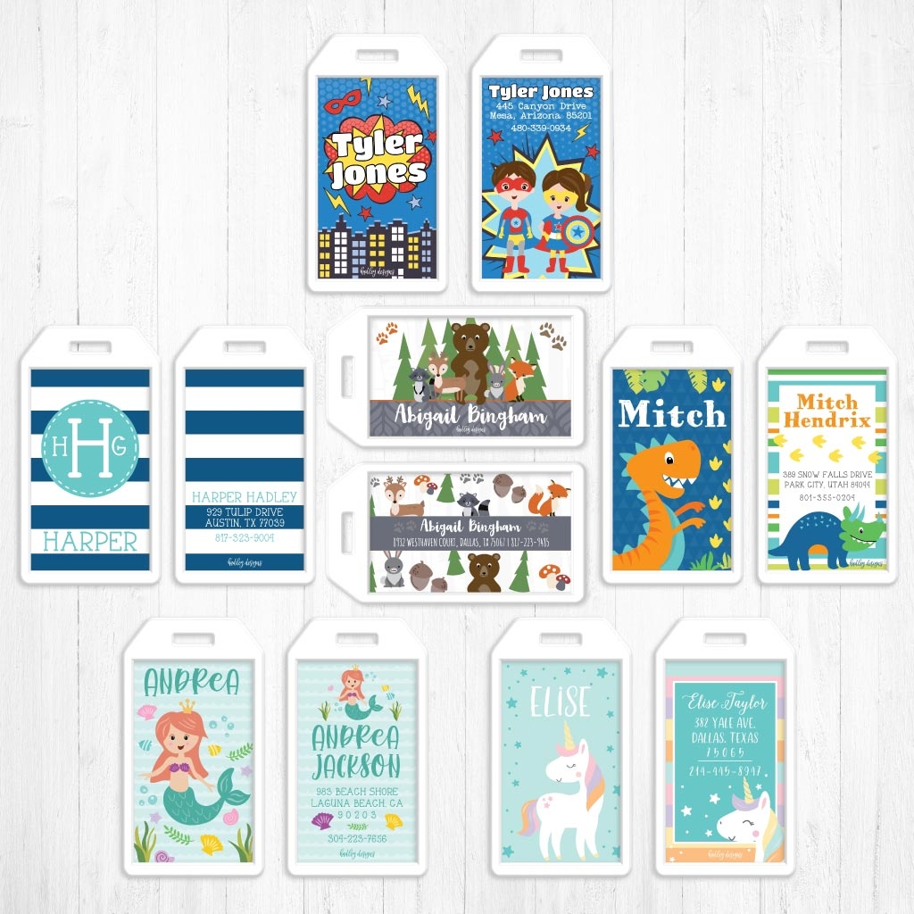 Editable DIY Luggage Tags For Adults U0026 Kids