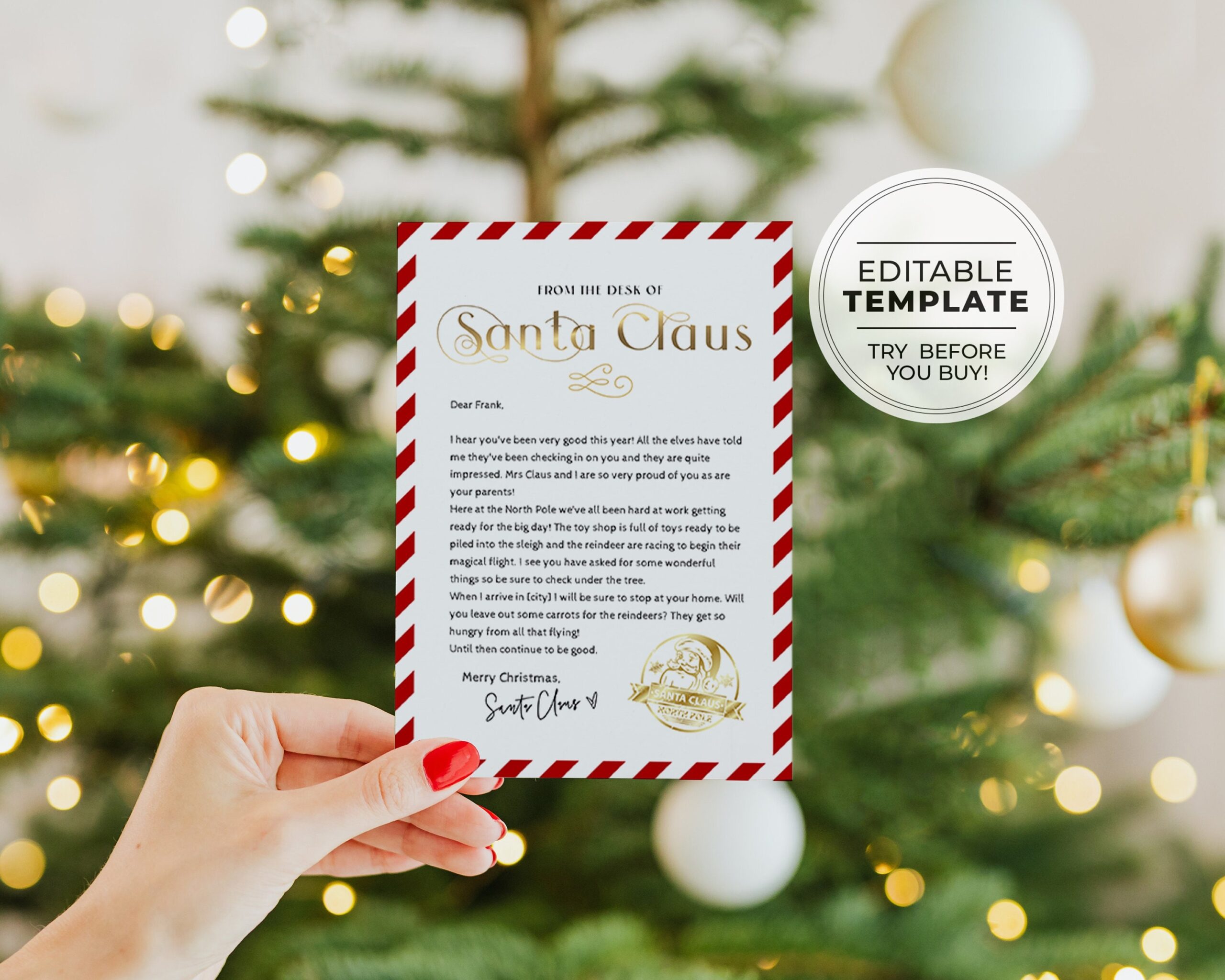 Free Printable Santa Claus Template