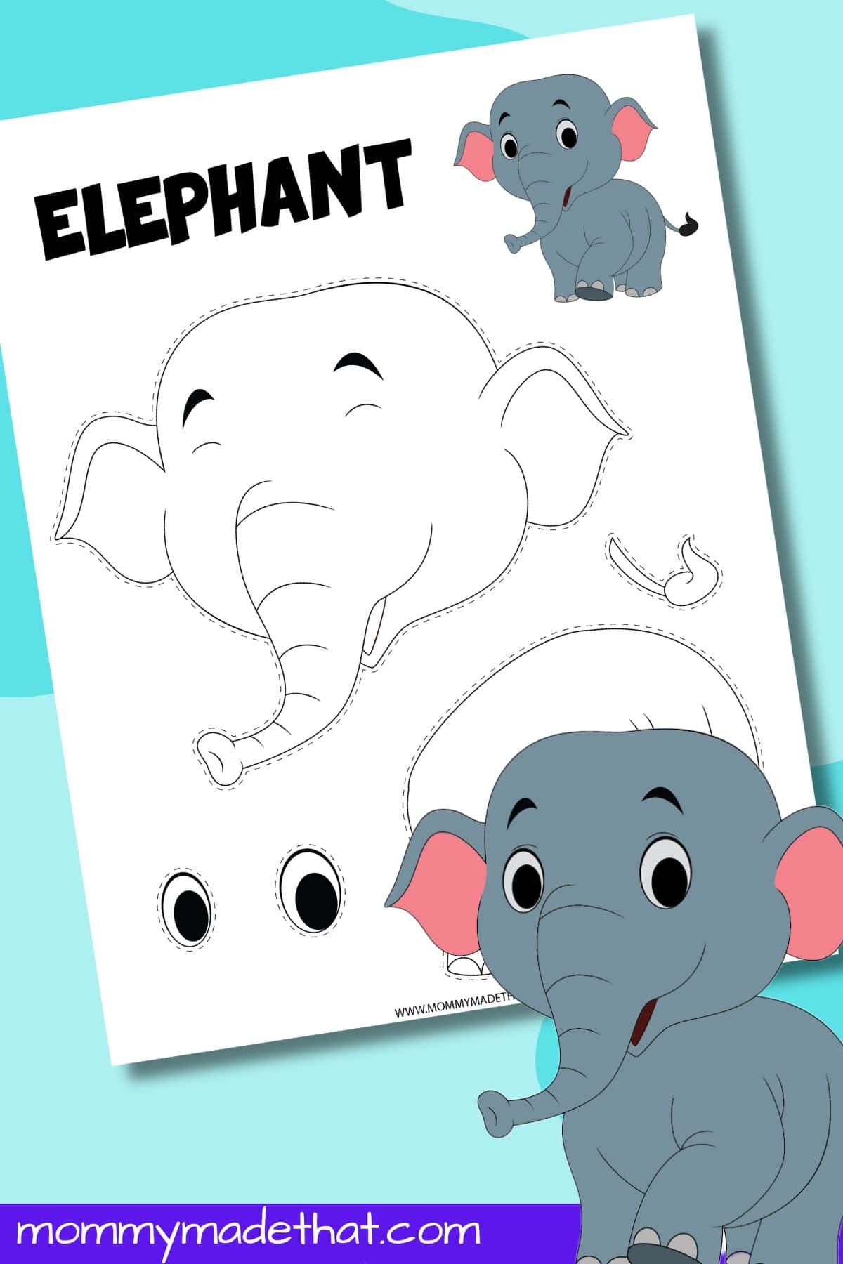 Elephant Template Printable Free
