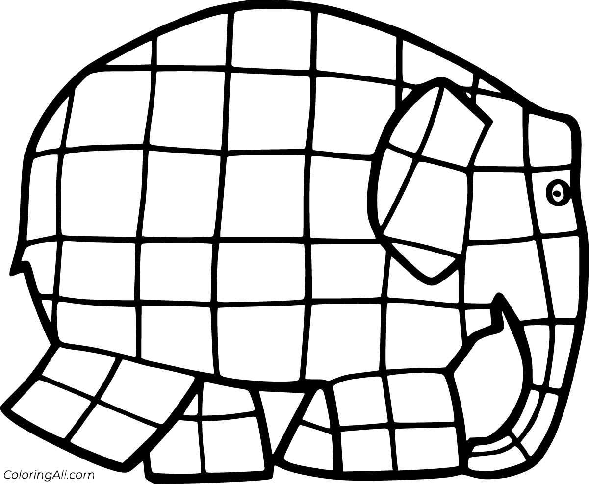 Elmer The Elephant Coloring Pages 9 Free Printables ColoringAll