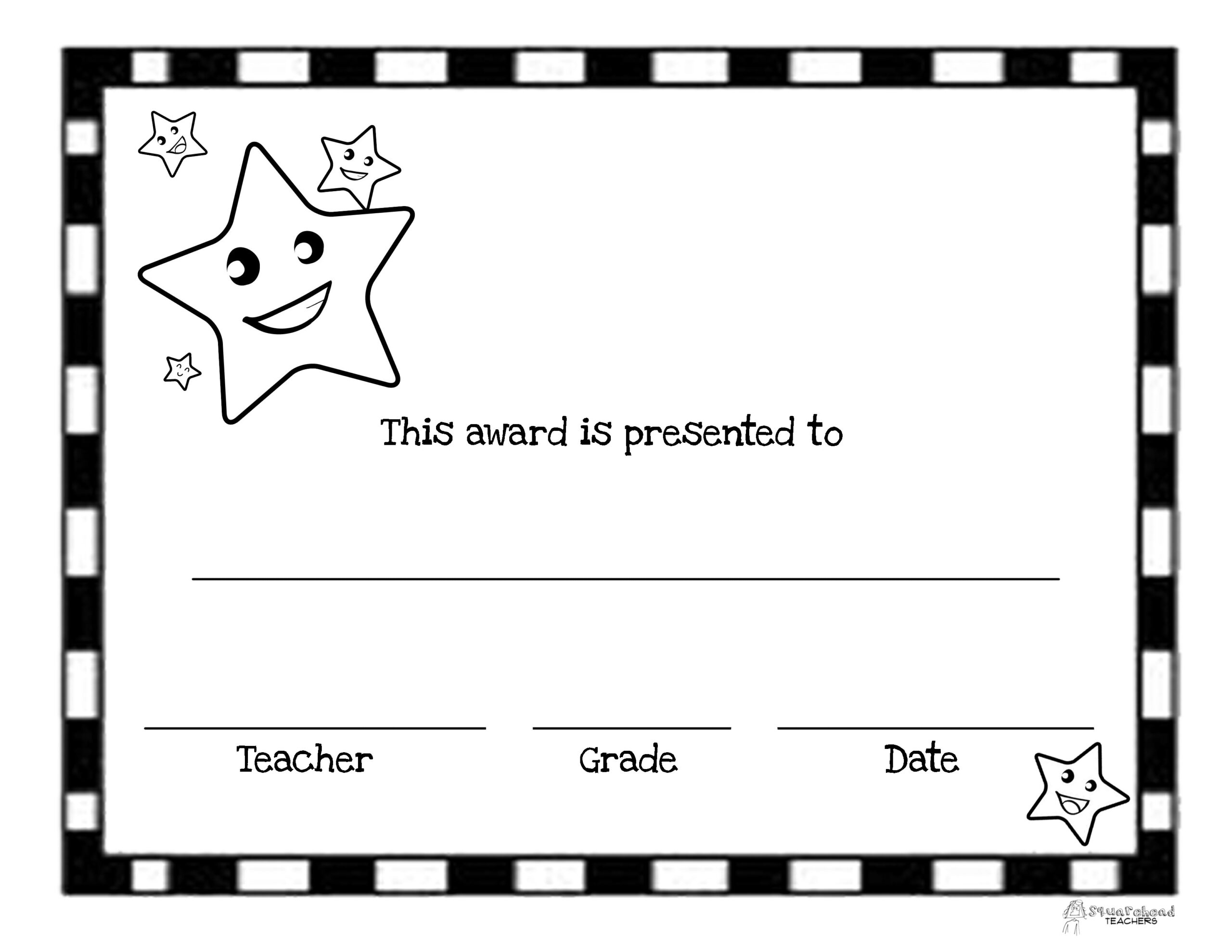Free Award Templates Printable