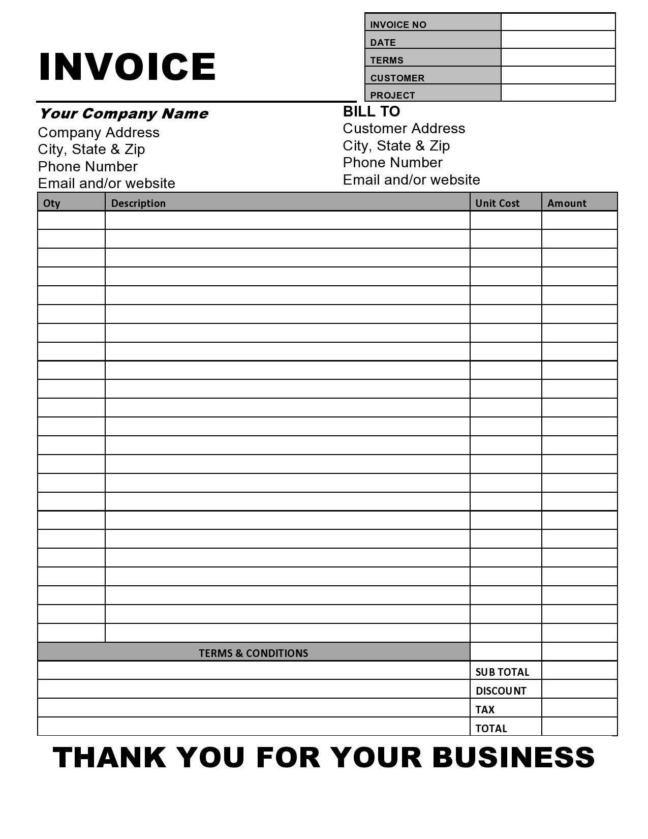 Estimate Invoice Template PLATINUM PDF Business Printable Simple Estimate Invoice Template Form Etsy Australia