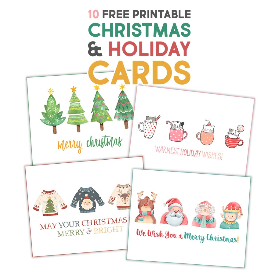 Holiday Card Templates Free Printable