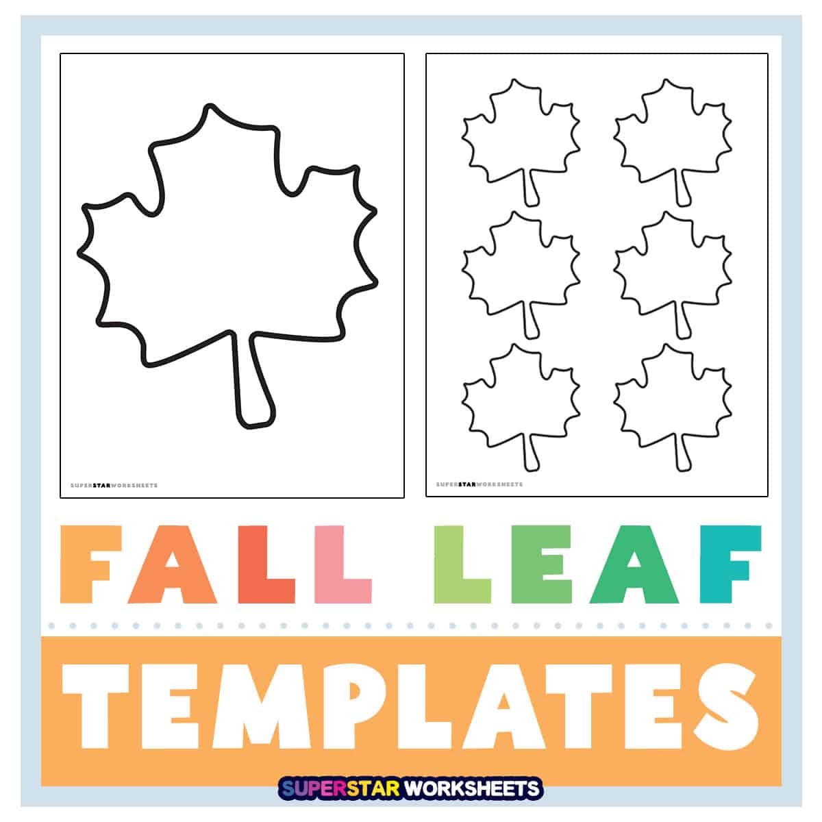 Fall Templates Superstar Worksheets Fall Templates Superstar Worksheets
