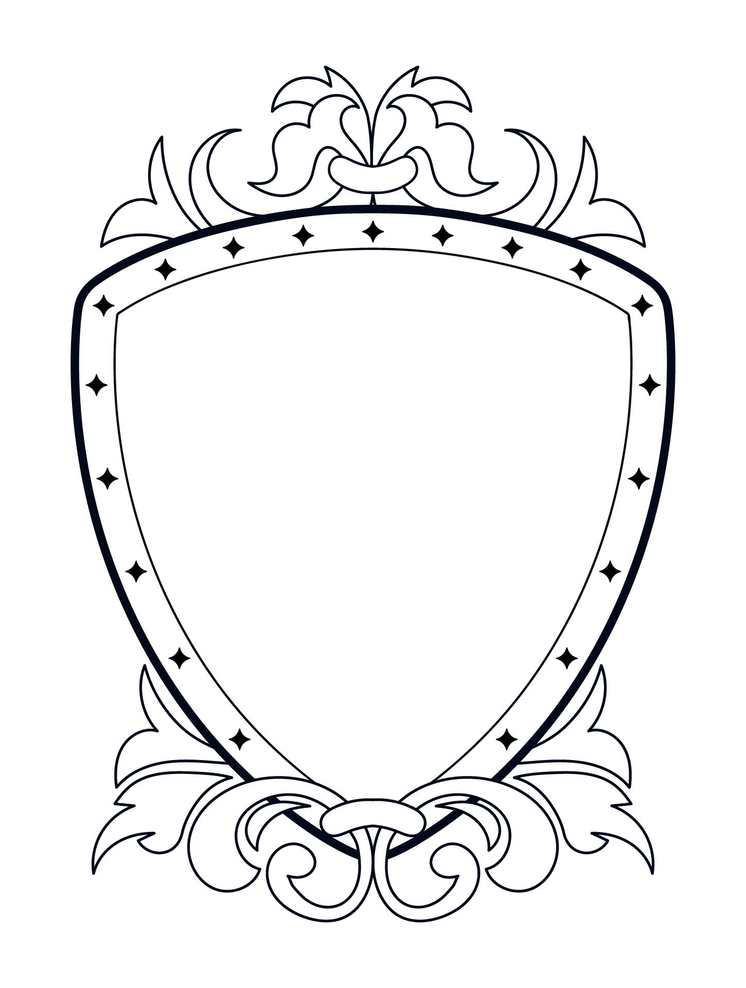 Family Crest Shield 10 Free PDF Printables Printablee