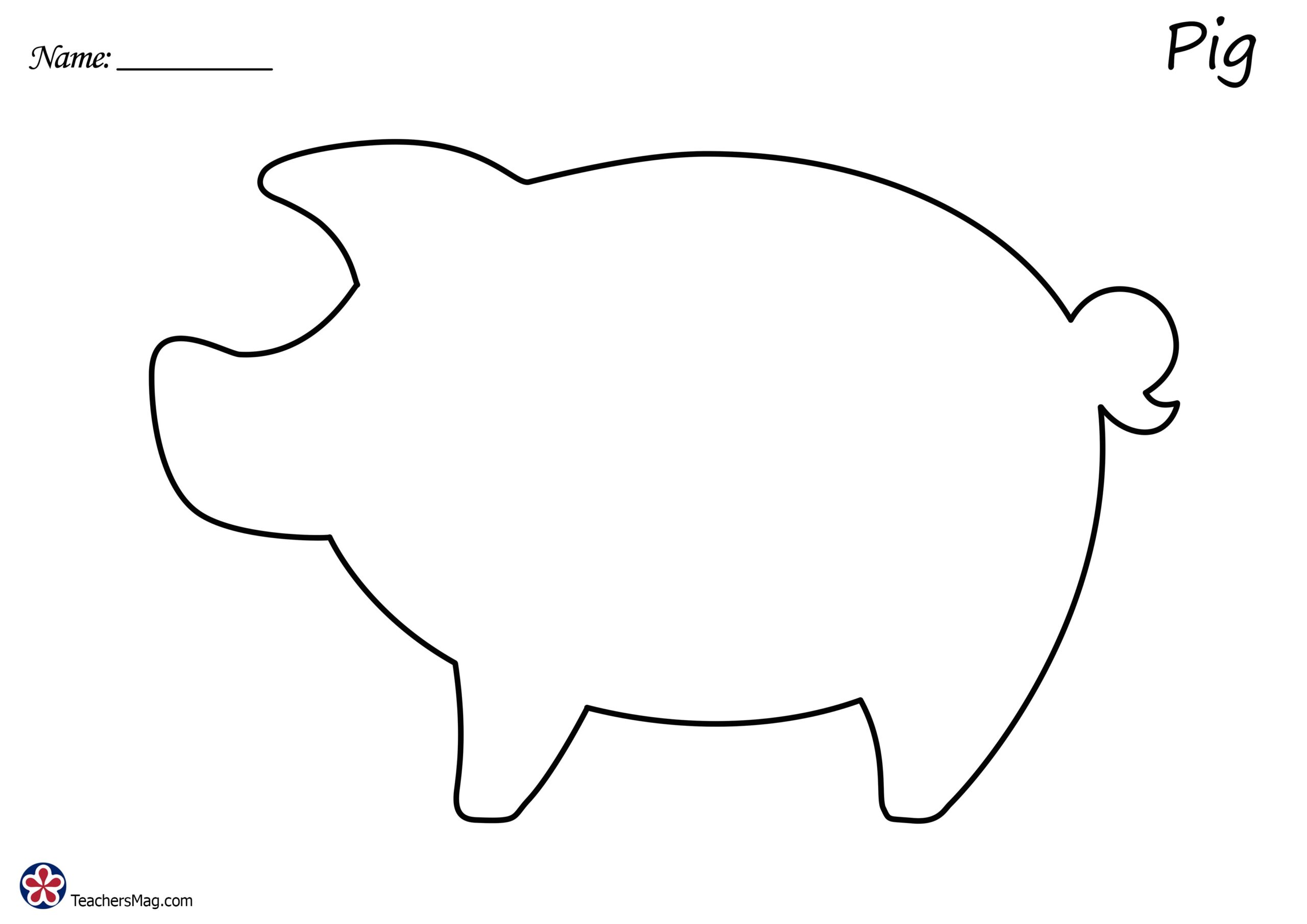 Farm Animal Outline Images TeachersMag