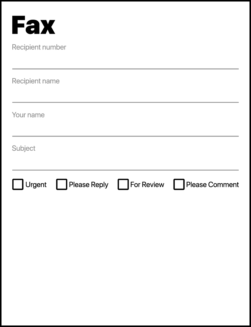 Fax Cover Sheet Free Fax Cover And Fax Templates