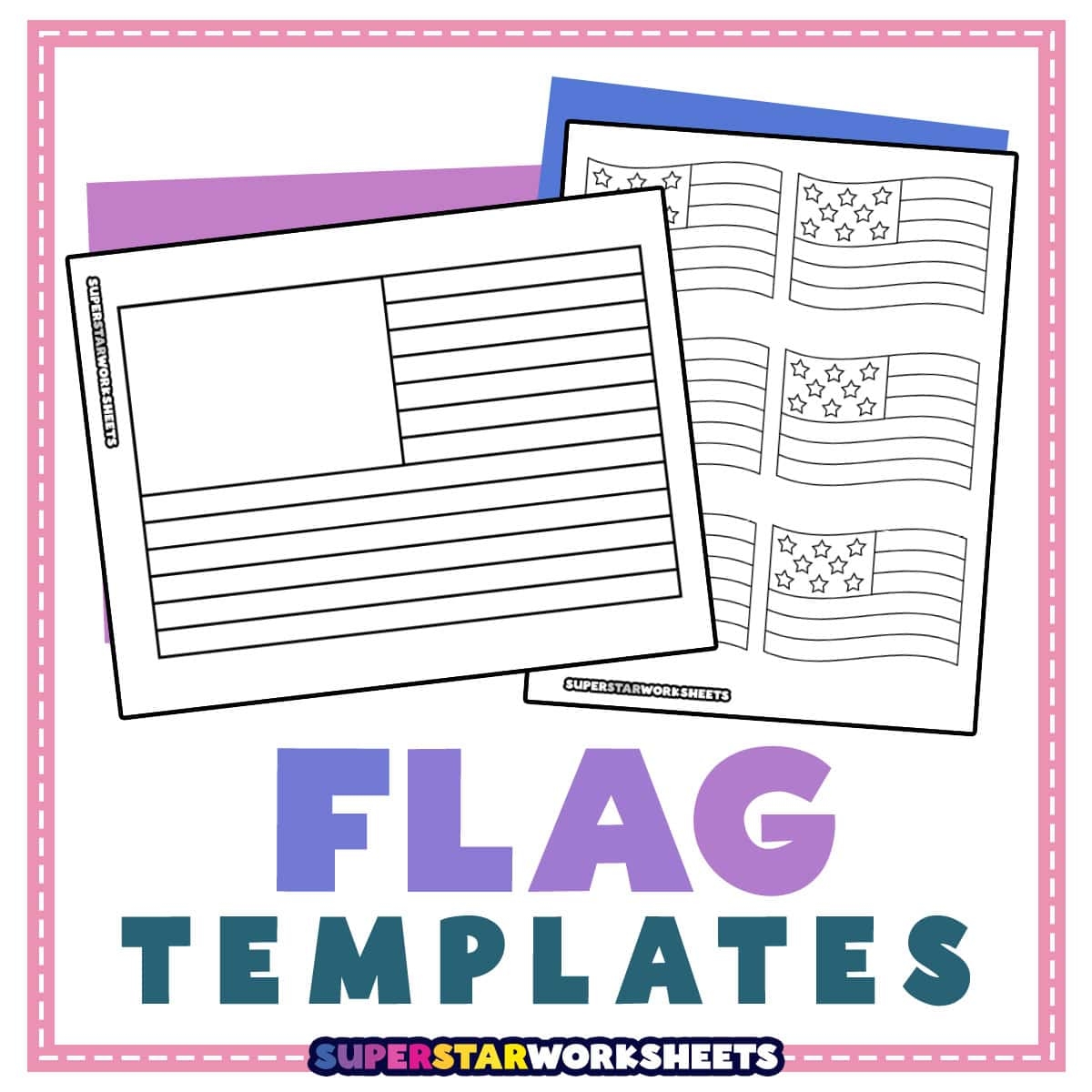 Flag Template Printable Free