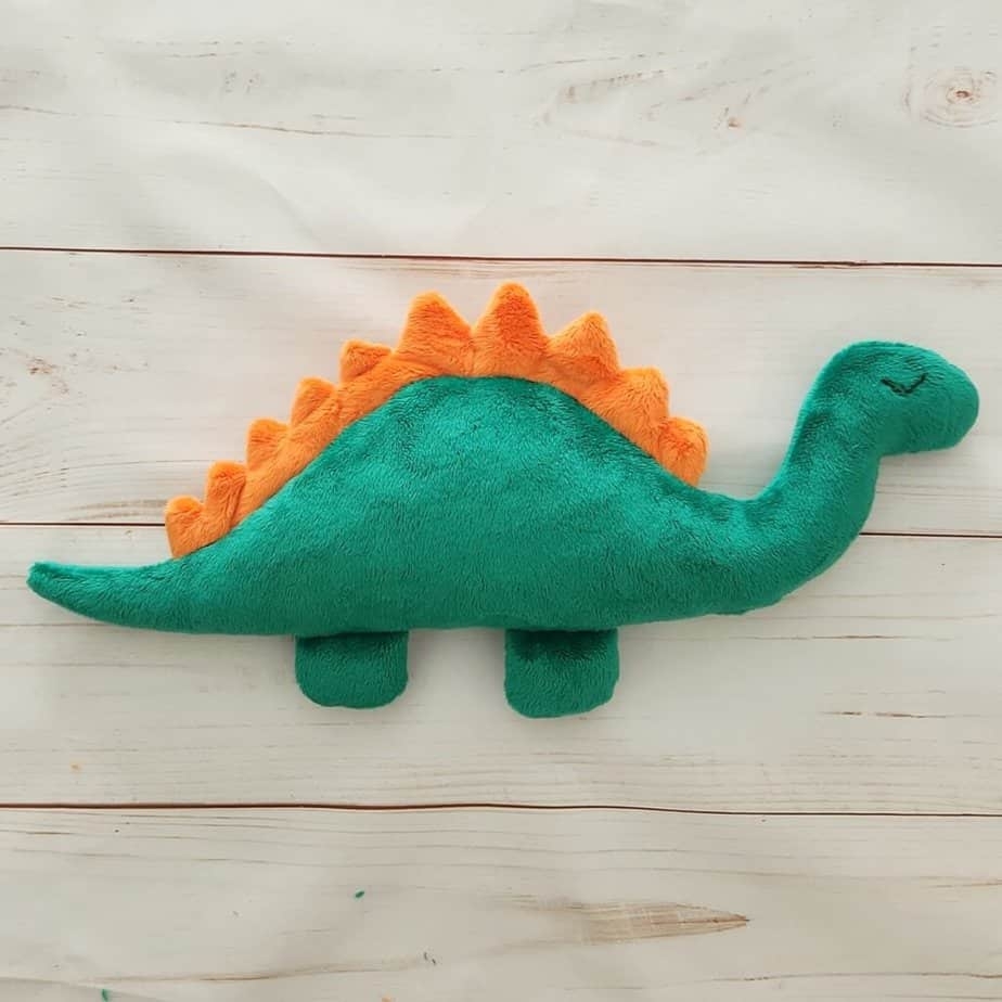 Flat Dinosaur Plush Sewing Tutorial with Free Pattern Templates