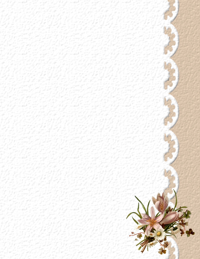 Floral Stationery Theme FREE Page 1