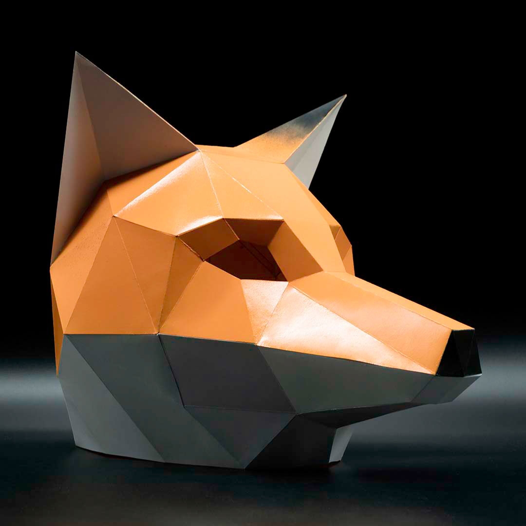 Free Printable 3d Fox Mask Template