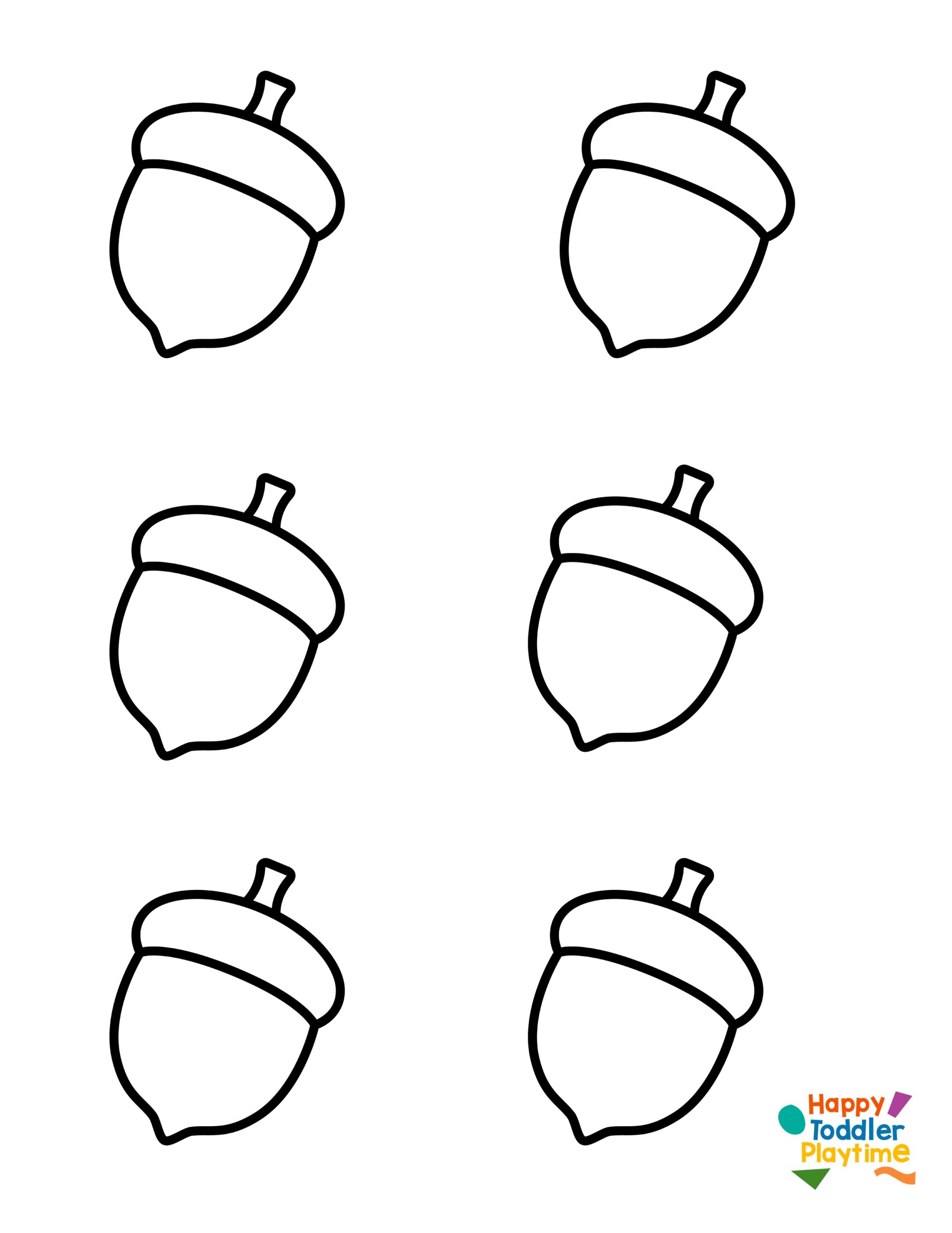 Free Printable Printable Acorn Template
