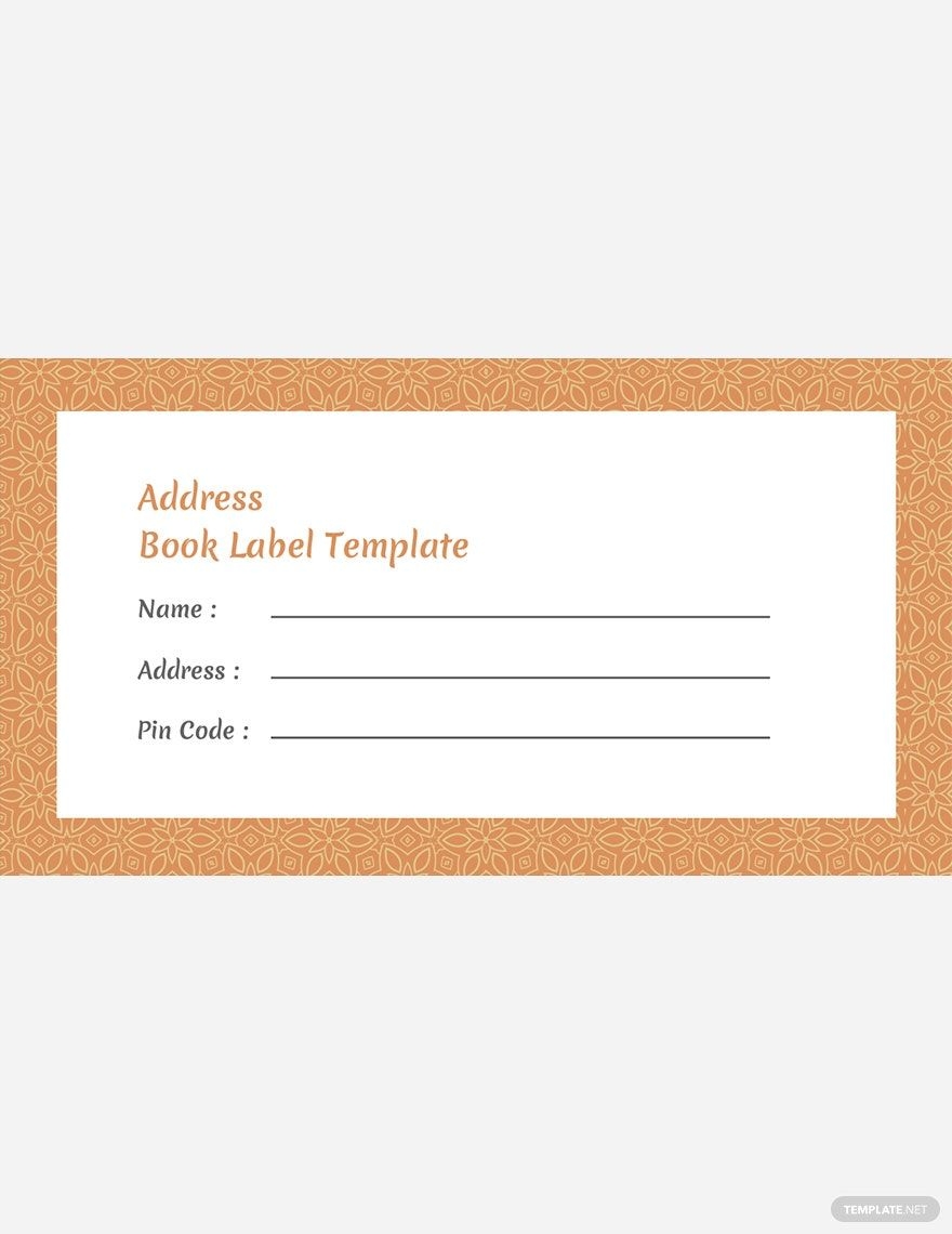 Free Address Label Templates Editable And Printable
