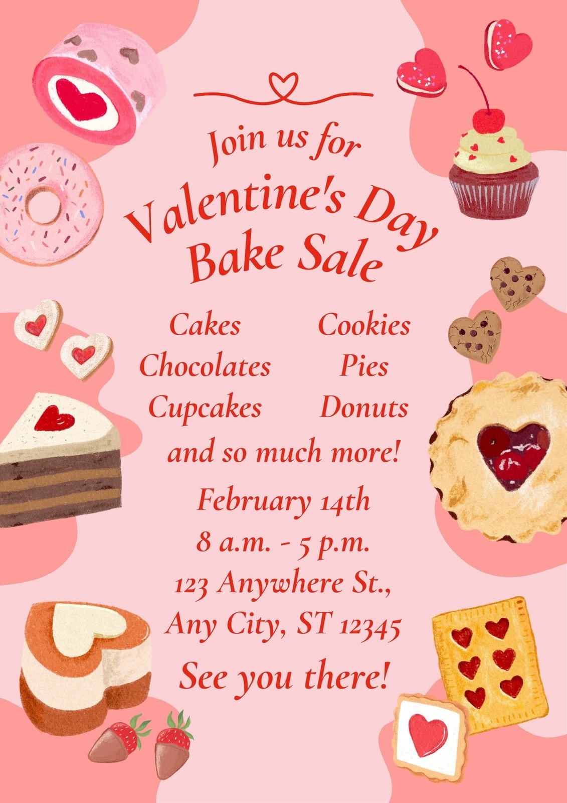 Free Printable Bake Sale Flyer Template