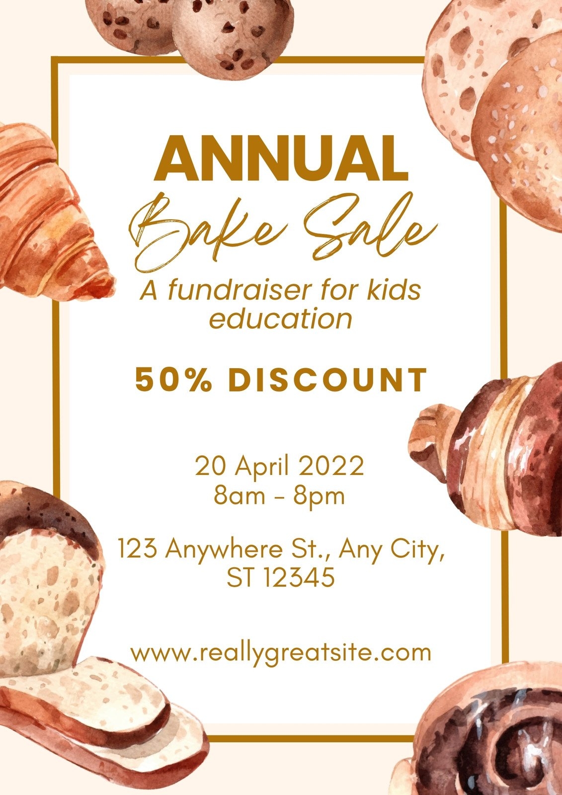 Free And Customizable Bake Sale Templates Canva