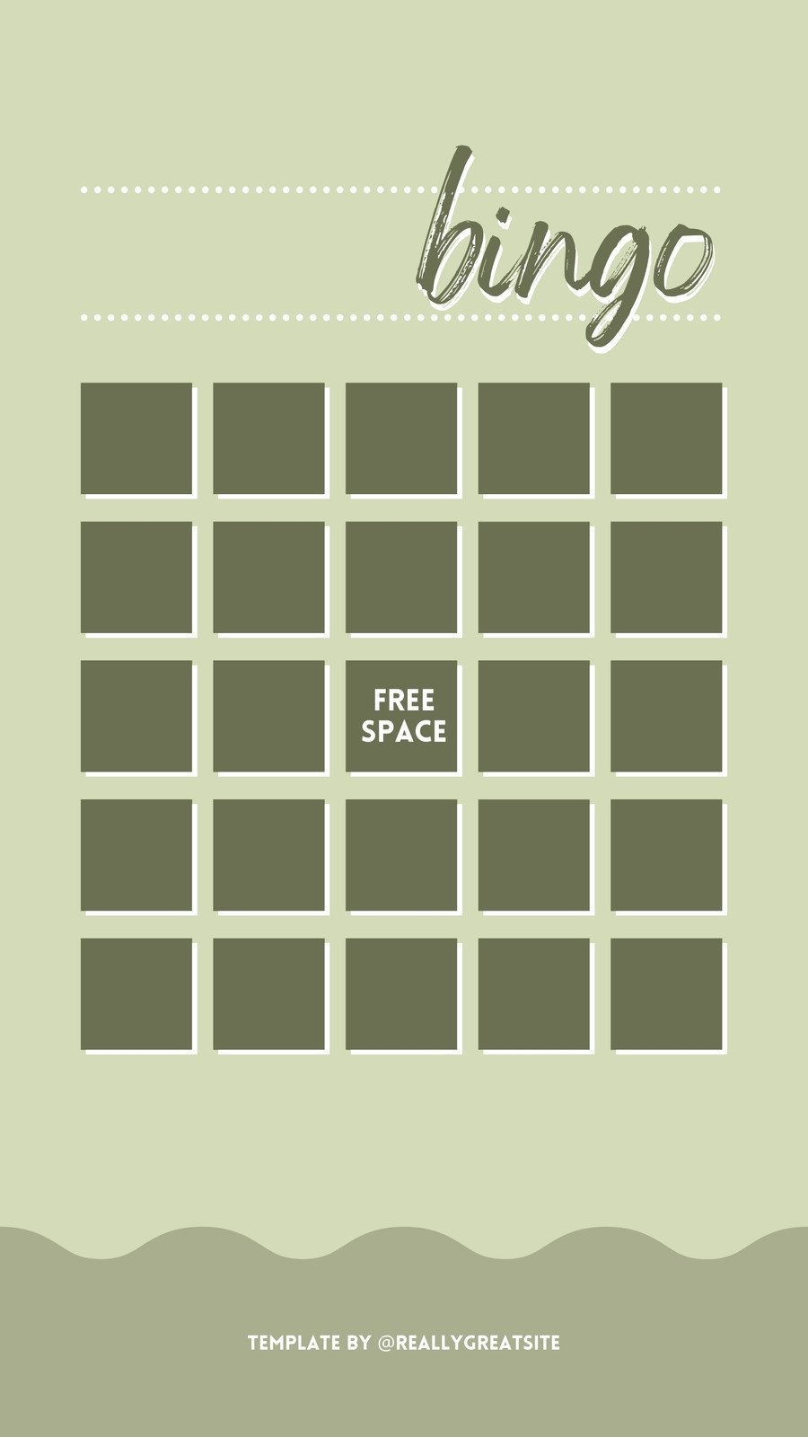 Free Blank Bingo Template Printable