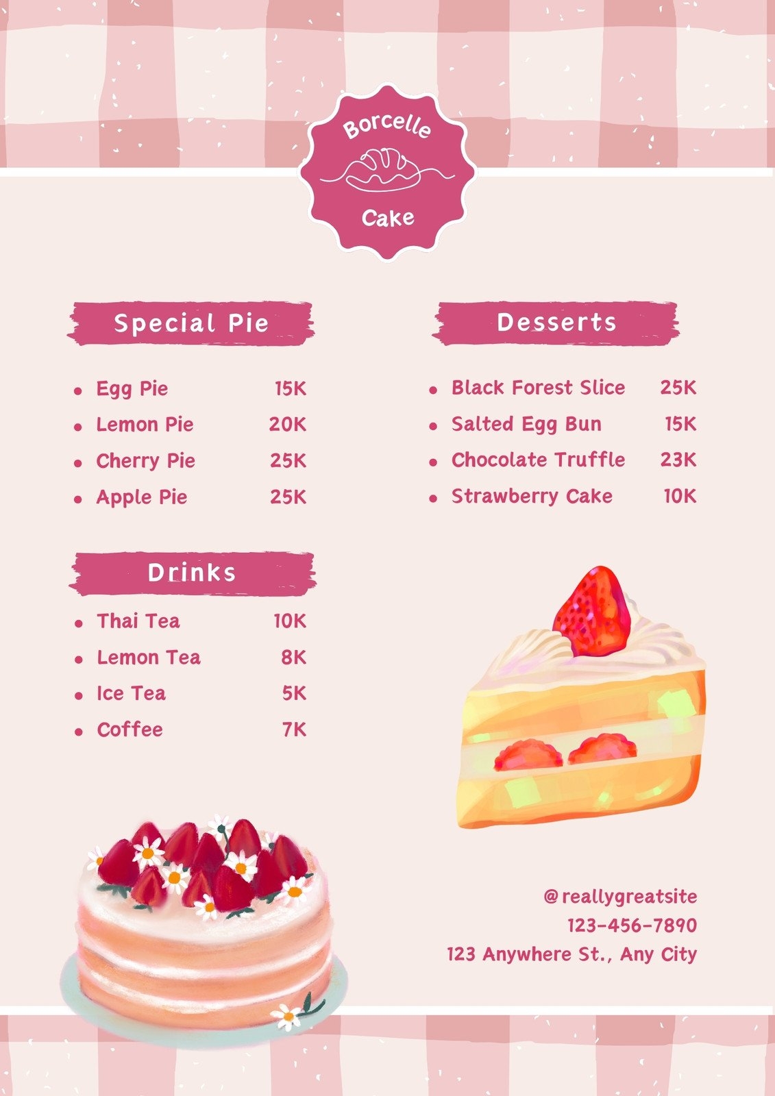Free And Customizable Delectable Bakery Menu Templates Canva