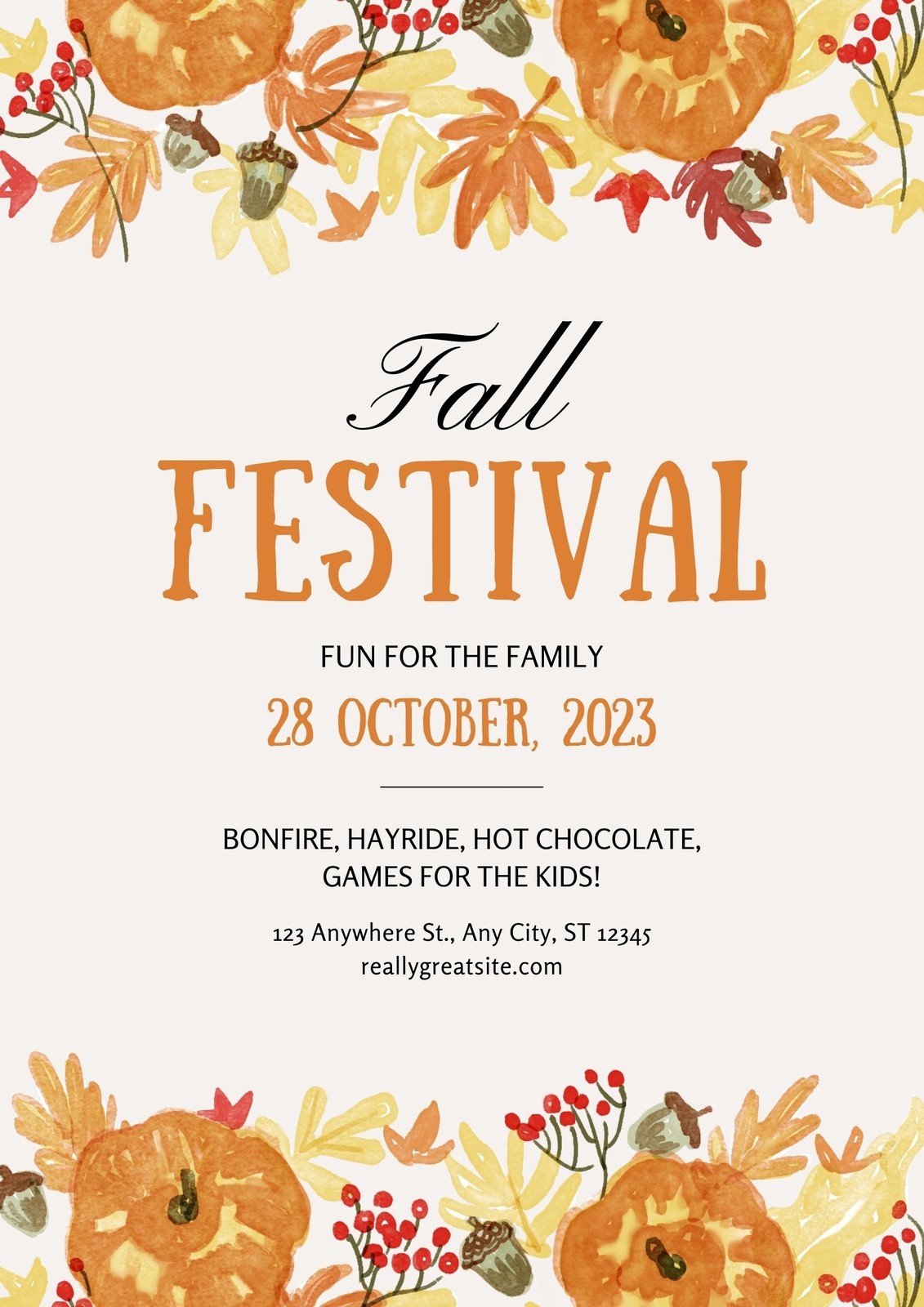Free And Customizable Fall Templates Free And Customizable Fall Templates