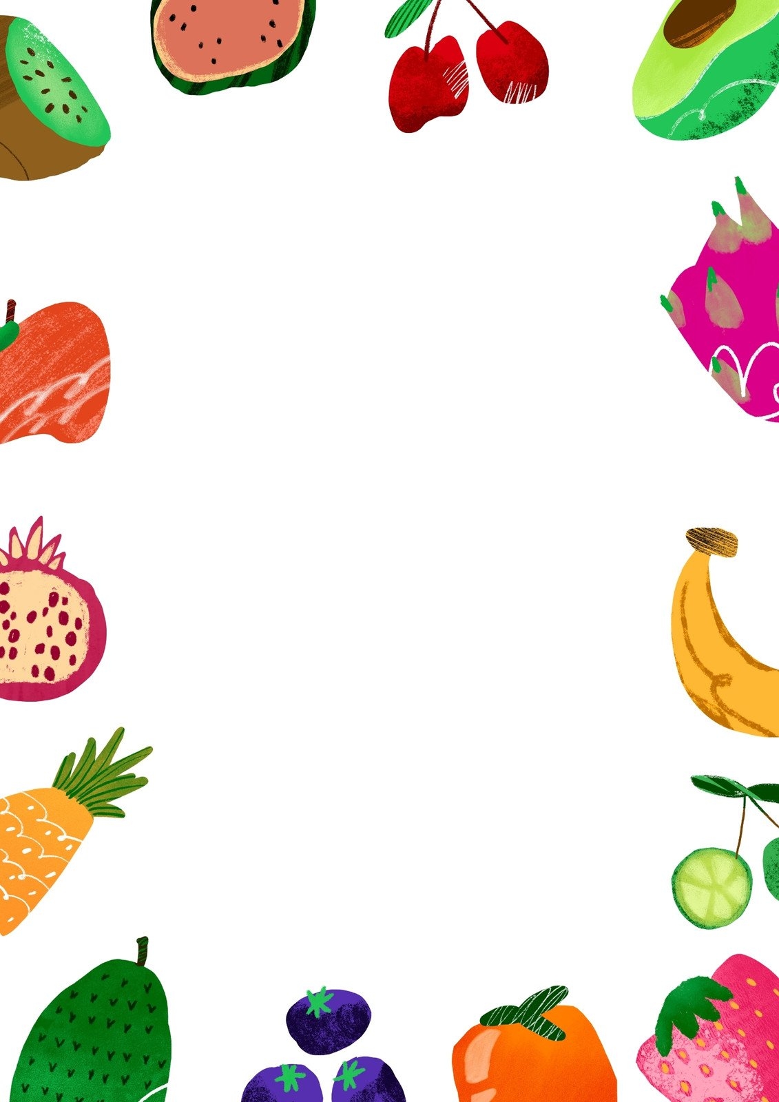Free And Customizable Fruit Templates