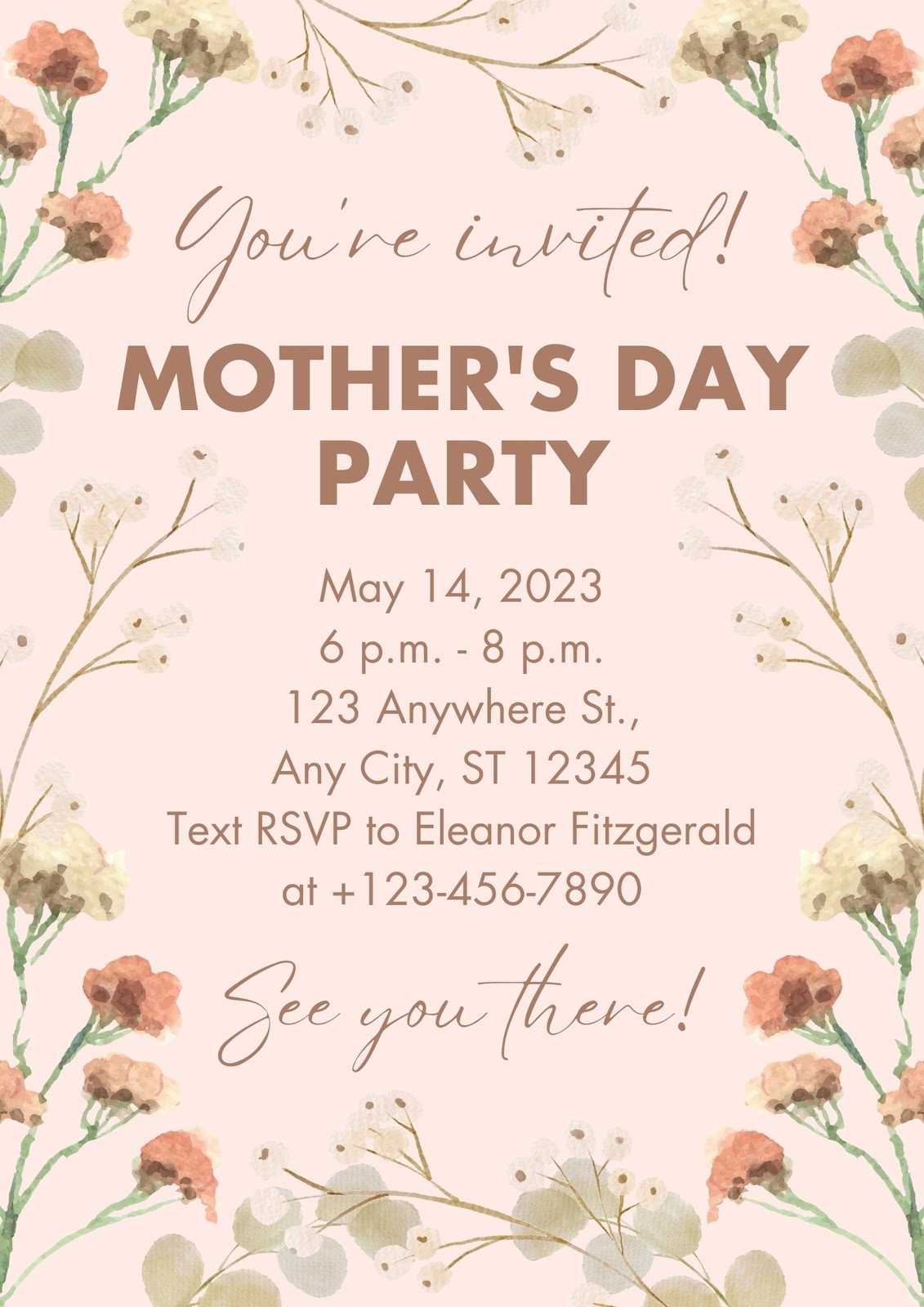 Free And Customizable Mothers Day Templates