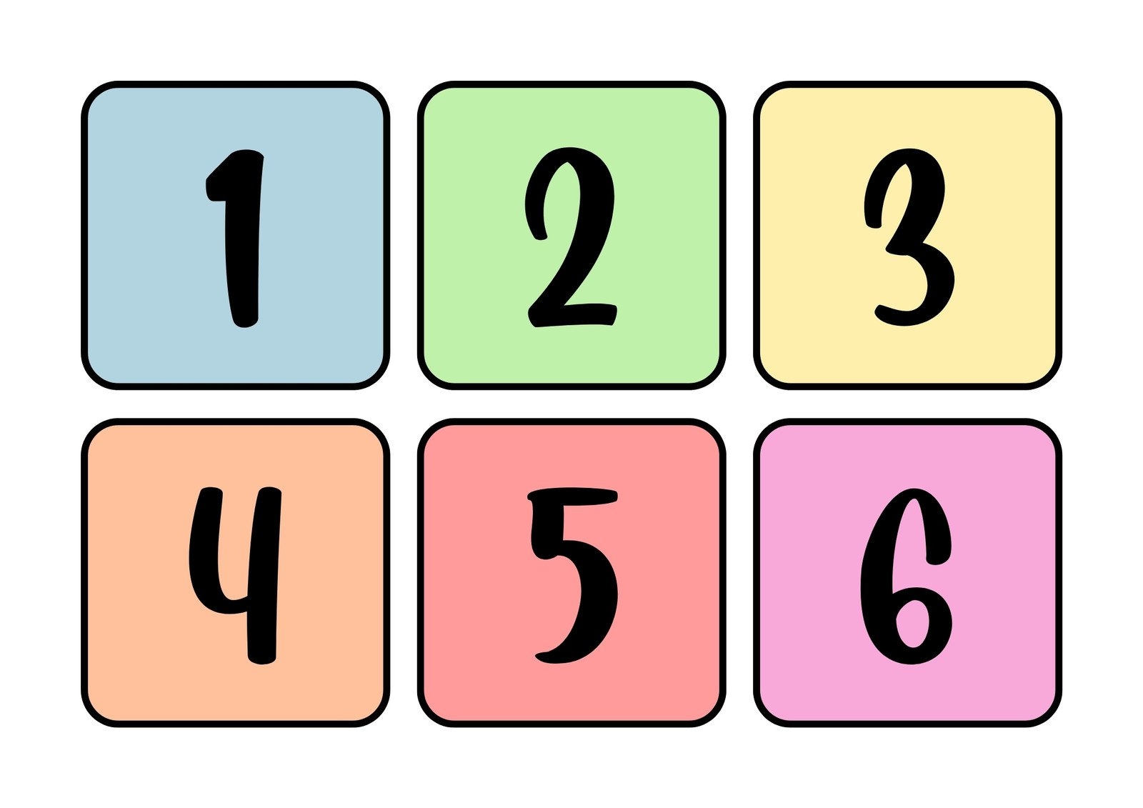 Free And Customizable Numbers Templates Free And Customizable Numbers Templates