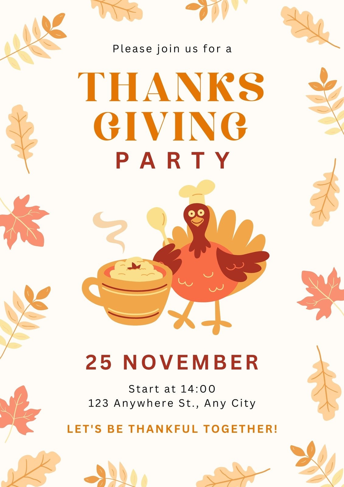 Free And Customizable Thanksgiving Templates Free And Customizable Thanksgiving Templates