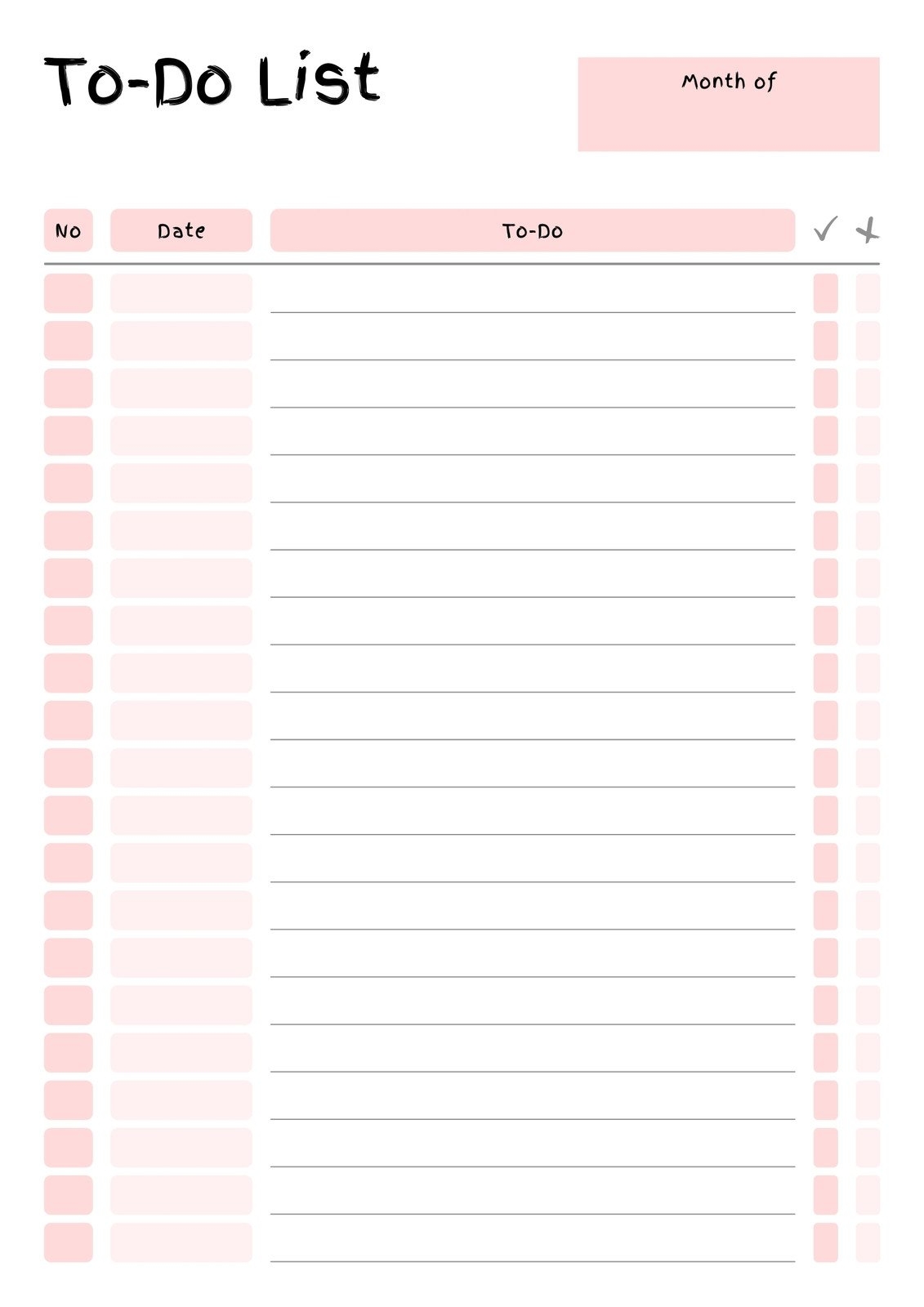 Free Printable To Do List Templates Free Printable To Do List Templates