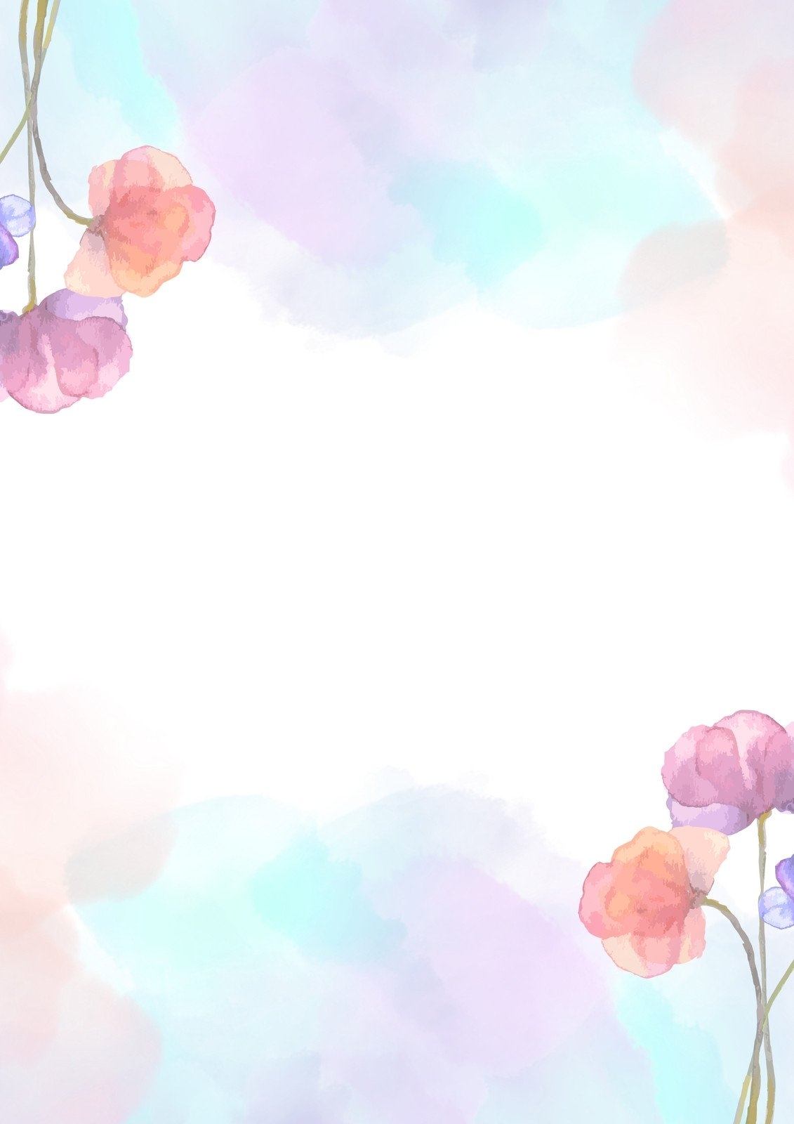 Free And Customizable Watercolor Templates