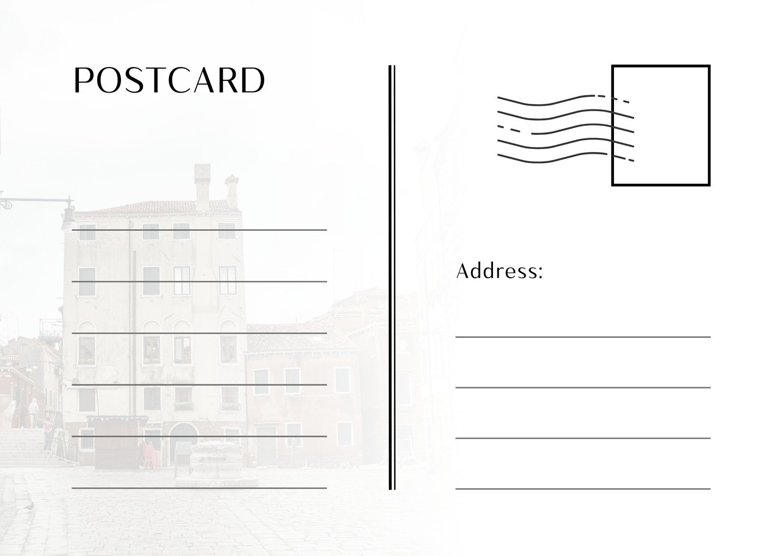 Free And Printable Holiday Postcard Templates Canva