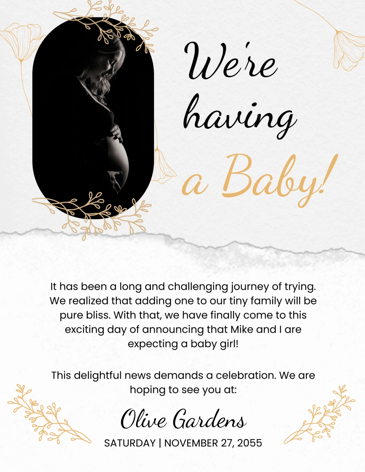 Free Announcement Templates Editable And Printable