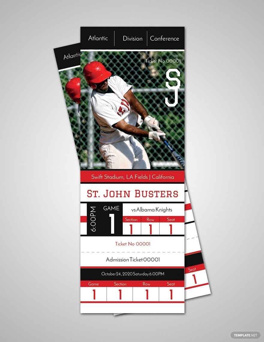 Free Baseball Ticket Templates Editable And Printable Free Baseball Ticket Templates Editable And Printable