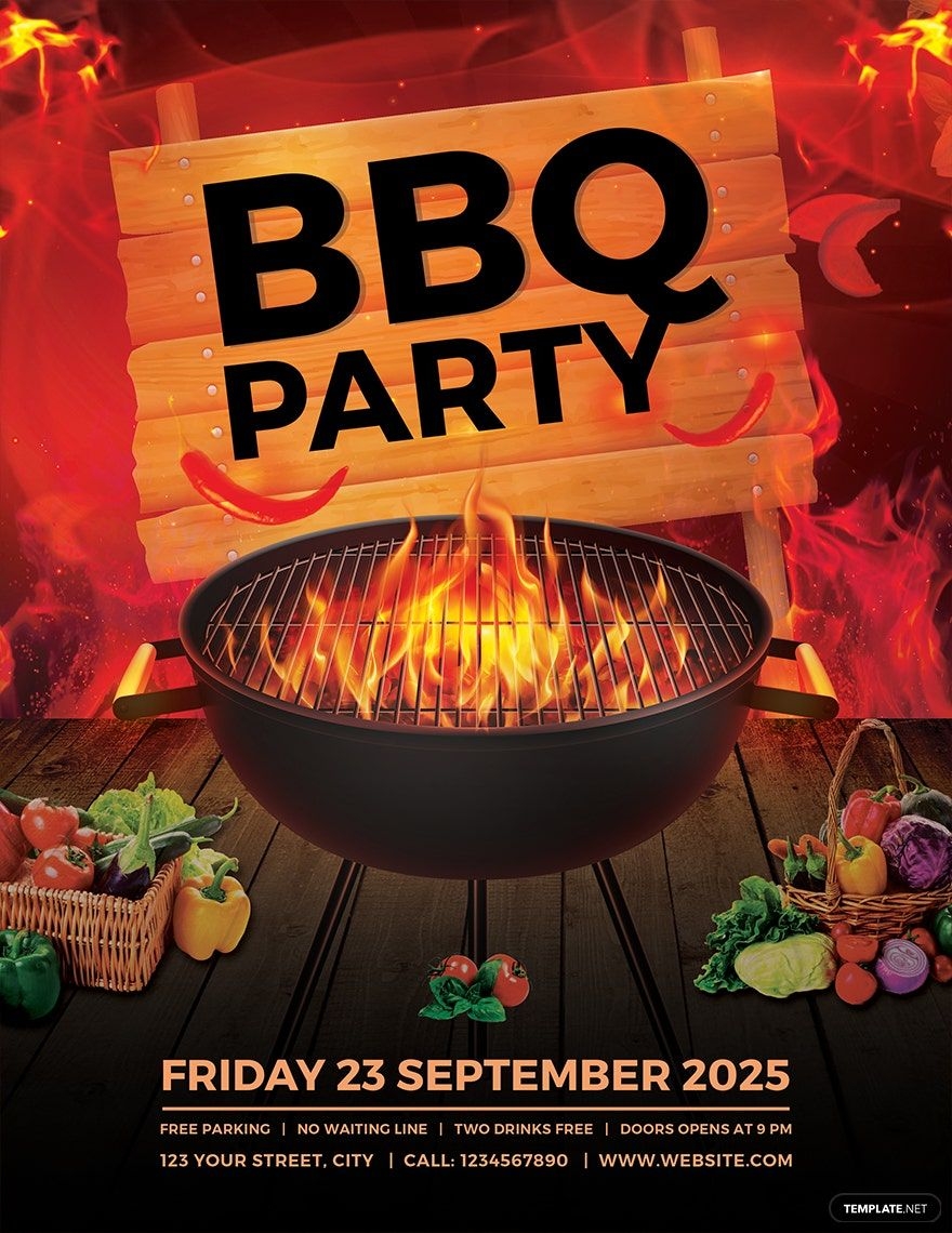 Free BBQ Flyer Templates Editable And Printable Free BBQ Flyer Templates Editable And Printable