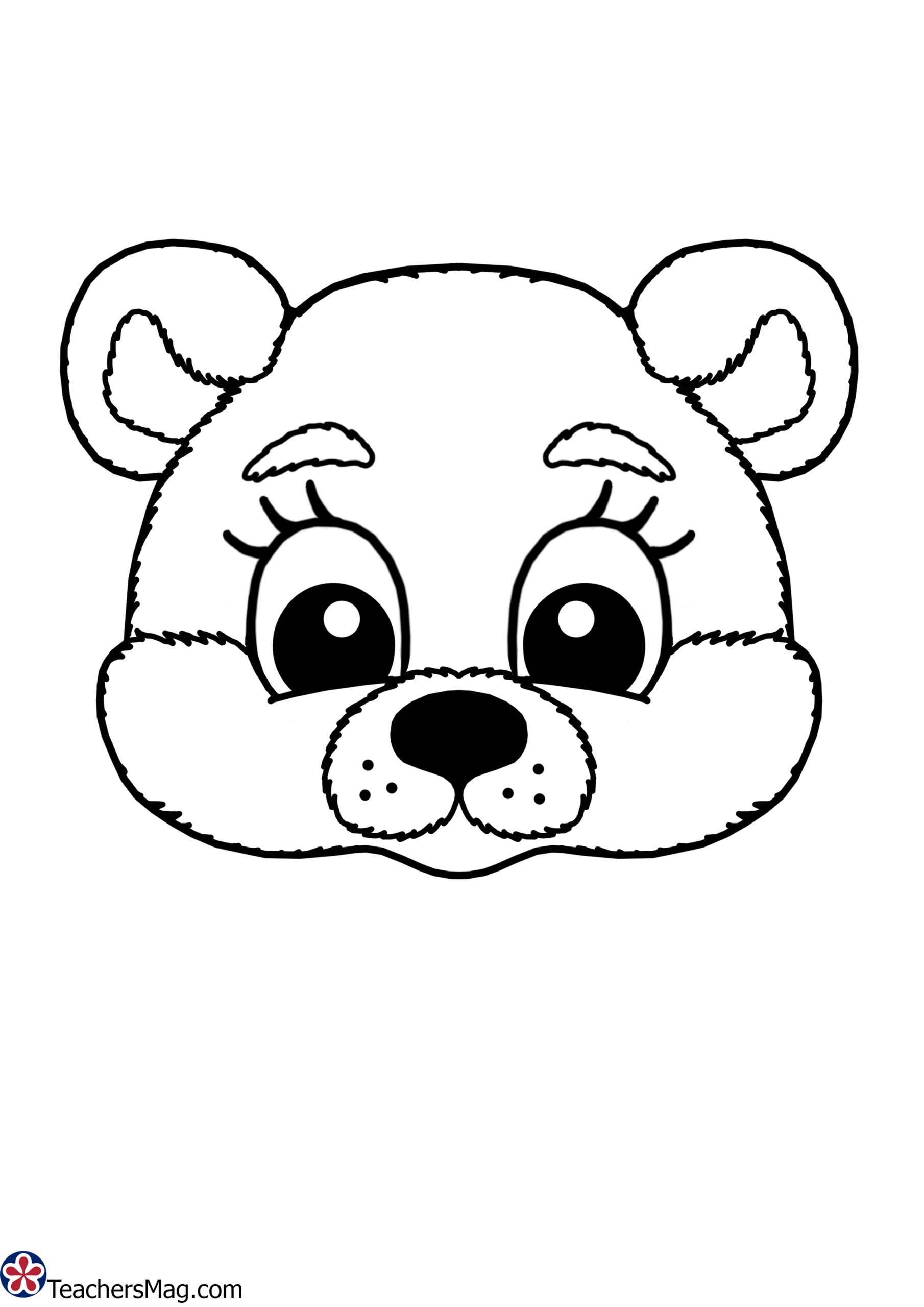 Free Bear Mask Printable TeachersMag
