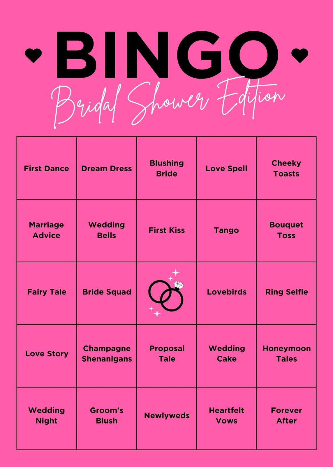 Free Printable Blank Bingo Cards Template Free Printable Blank Bingo Cards Template