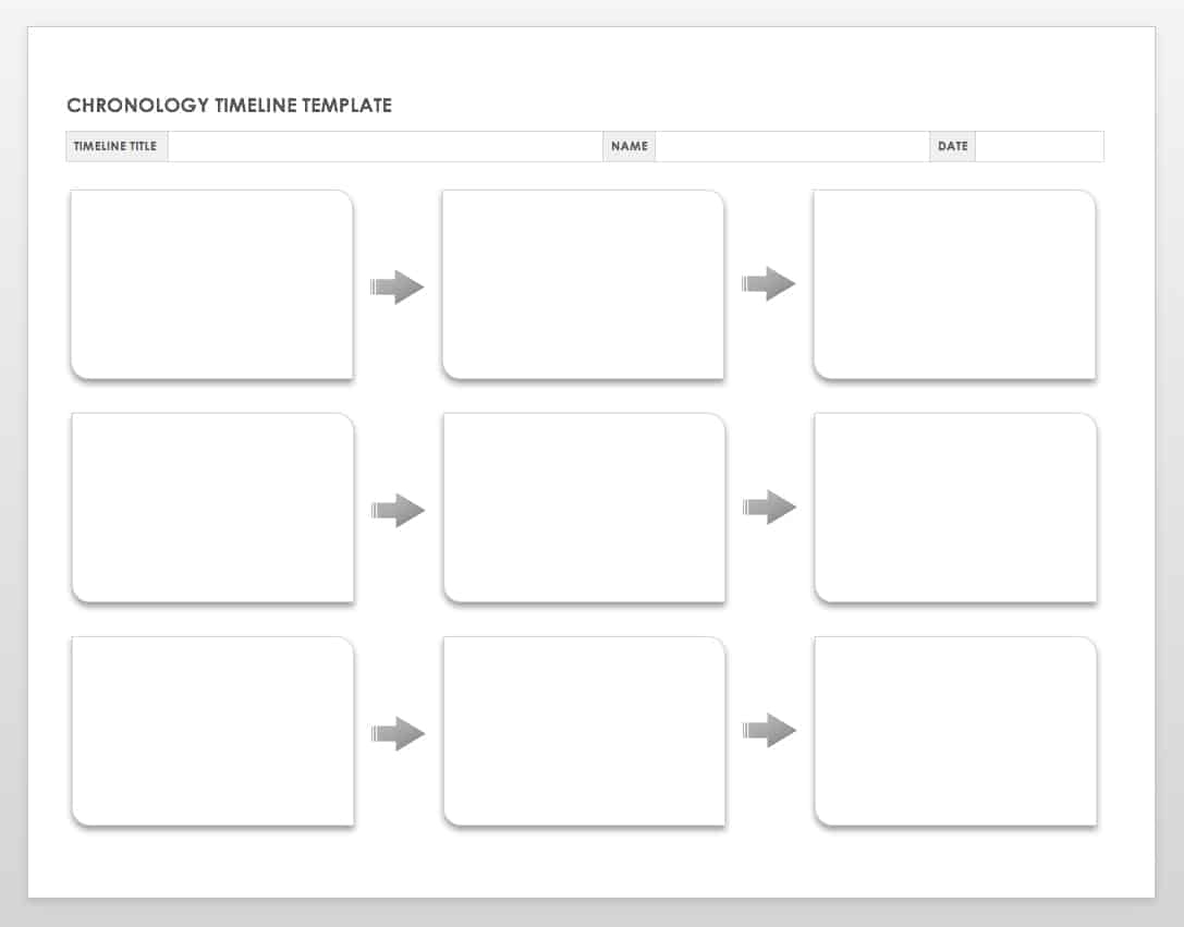 Free Blank Timeline Templates Smartsheet