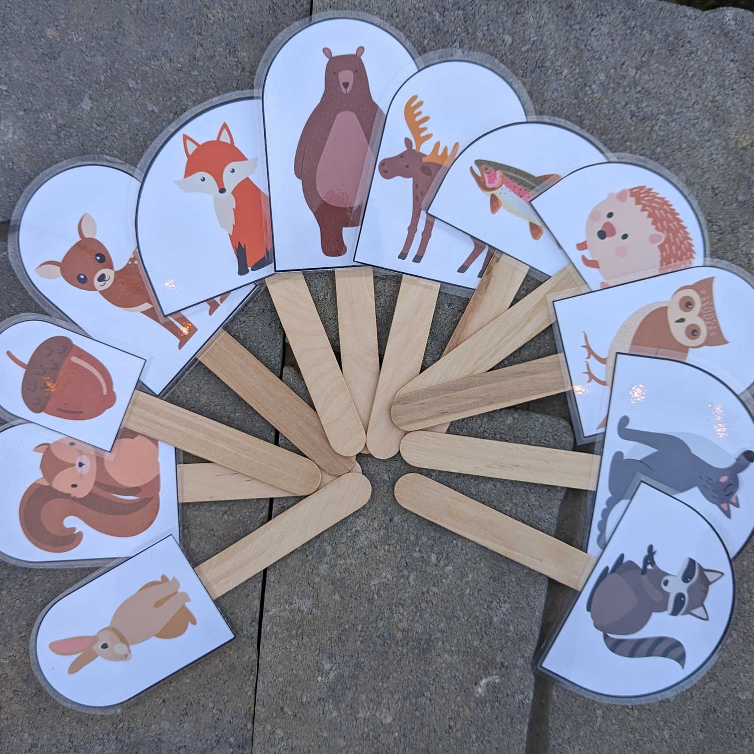 FREE Camping And Forest Animal Stick Puppets Printable Sunshine And Munchkins
