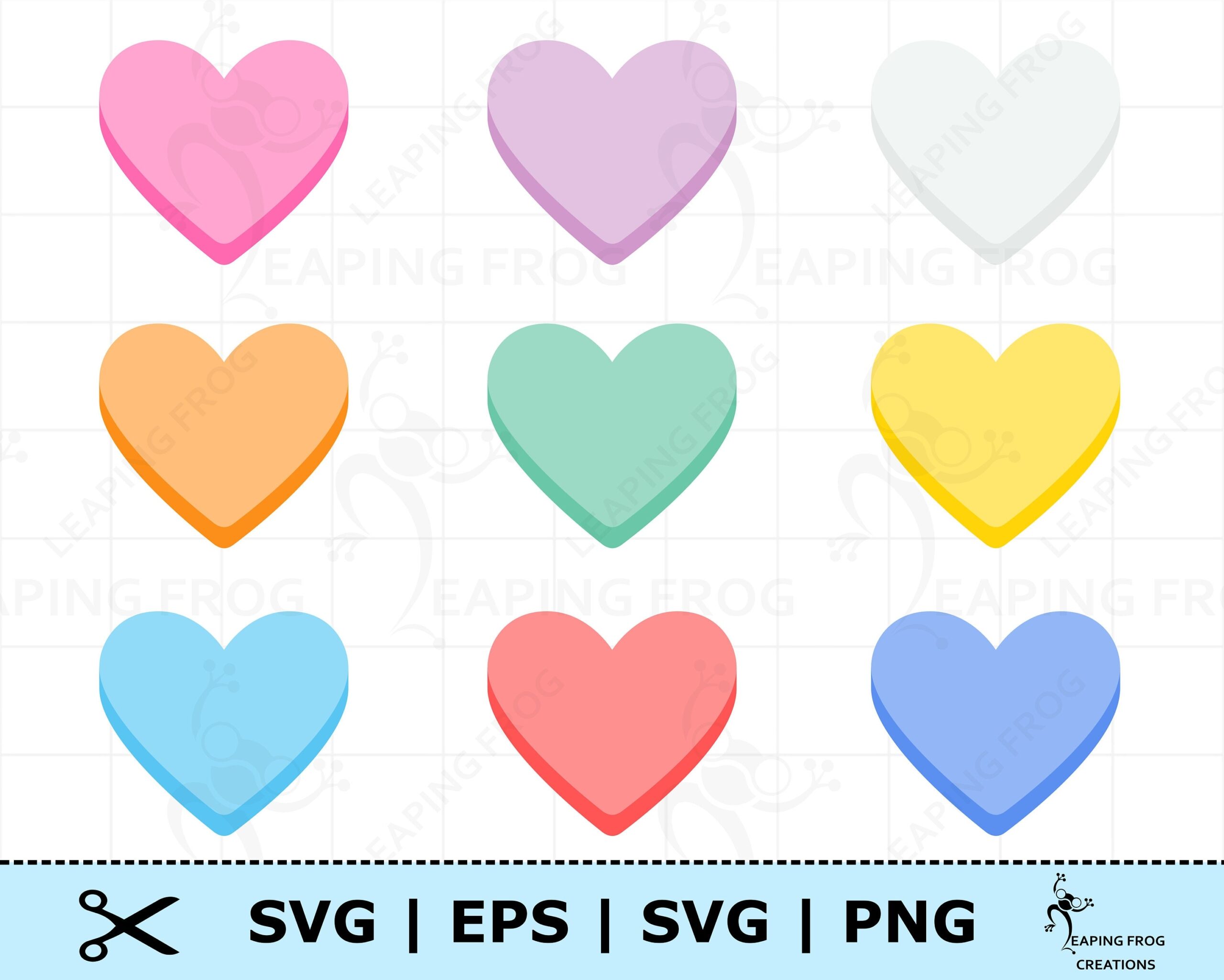 Free Printable Candy Heart Template