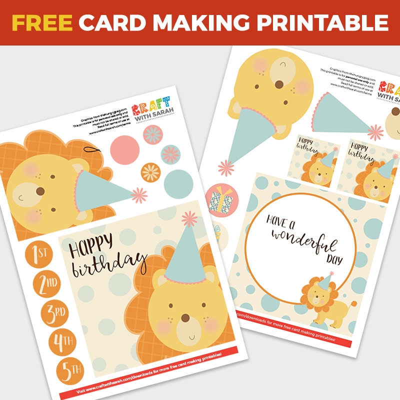 Free Card Making Templates Printable