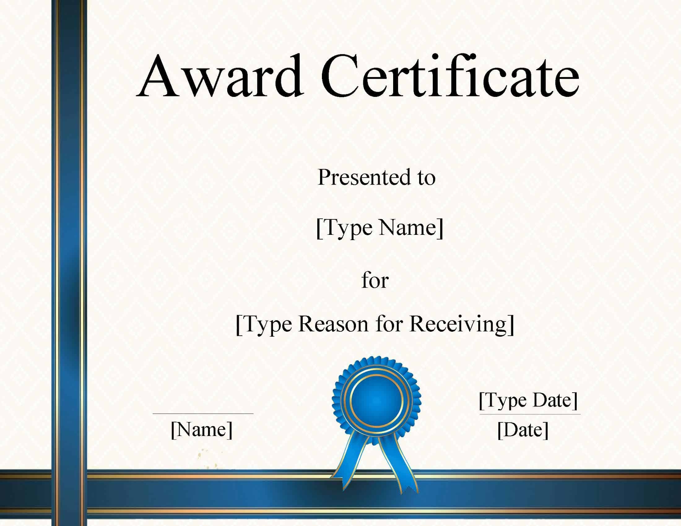 FREE Certificate Template Powerpoint Instant Download