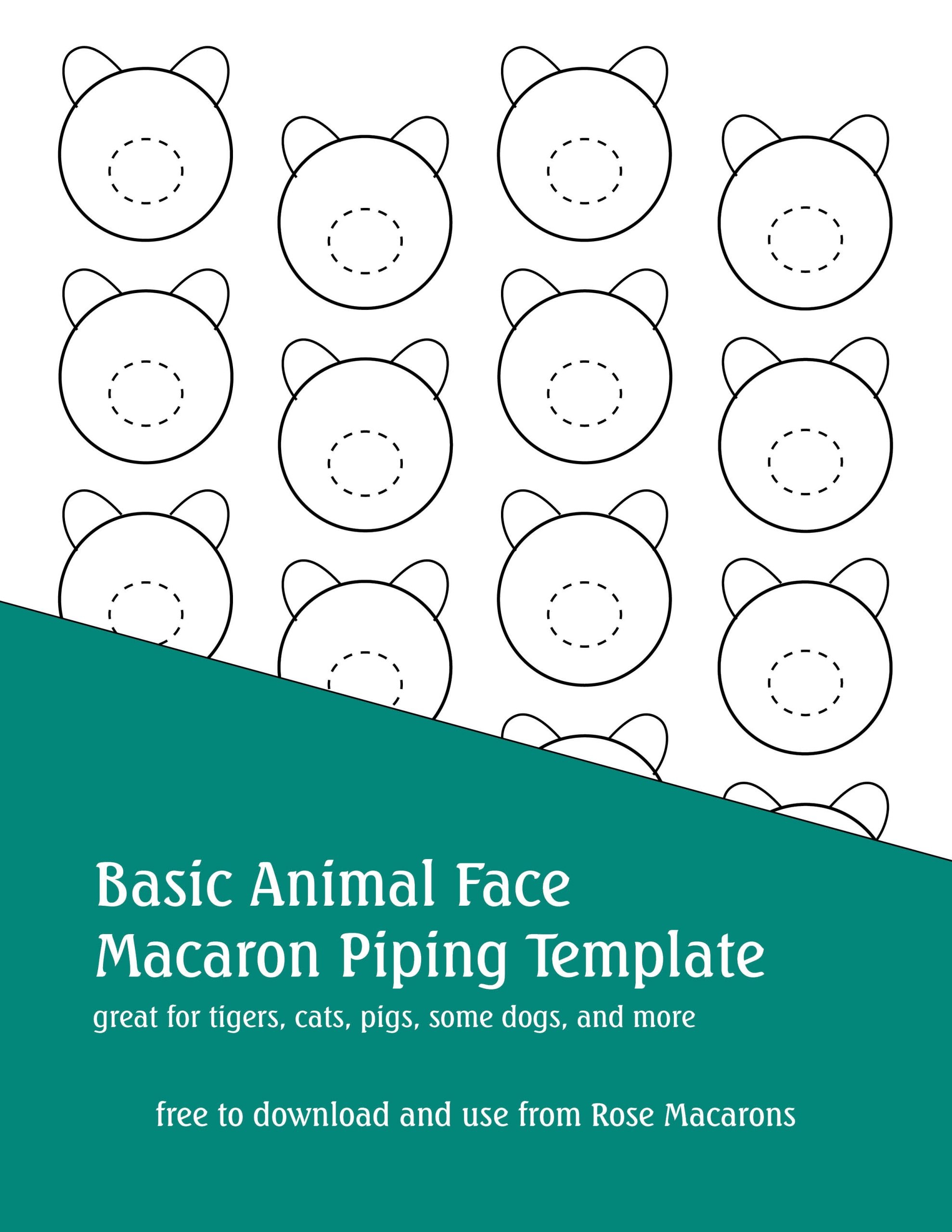 Free Printable Macaron Template